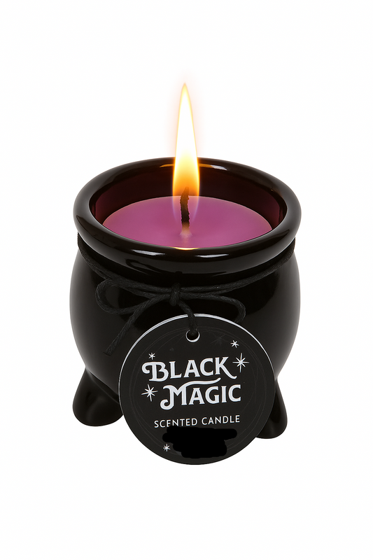 HeksenKetel Geurkaars Paars Welvaart (Lavendel en Rozemarijn)