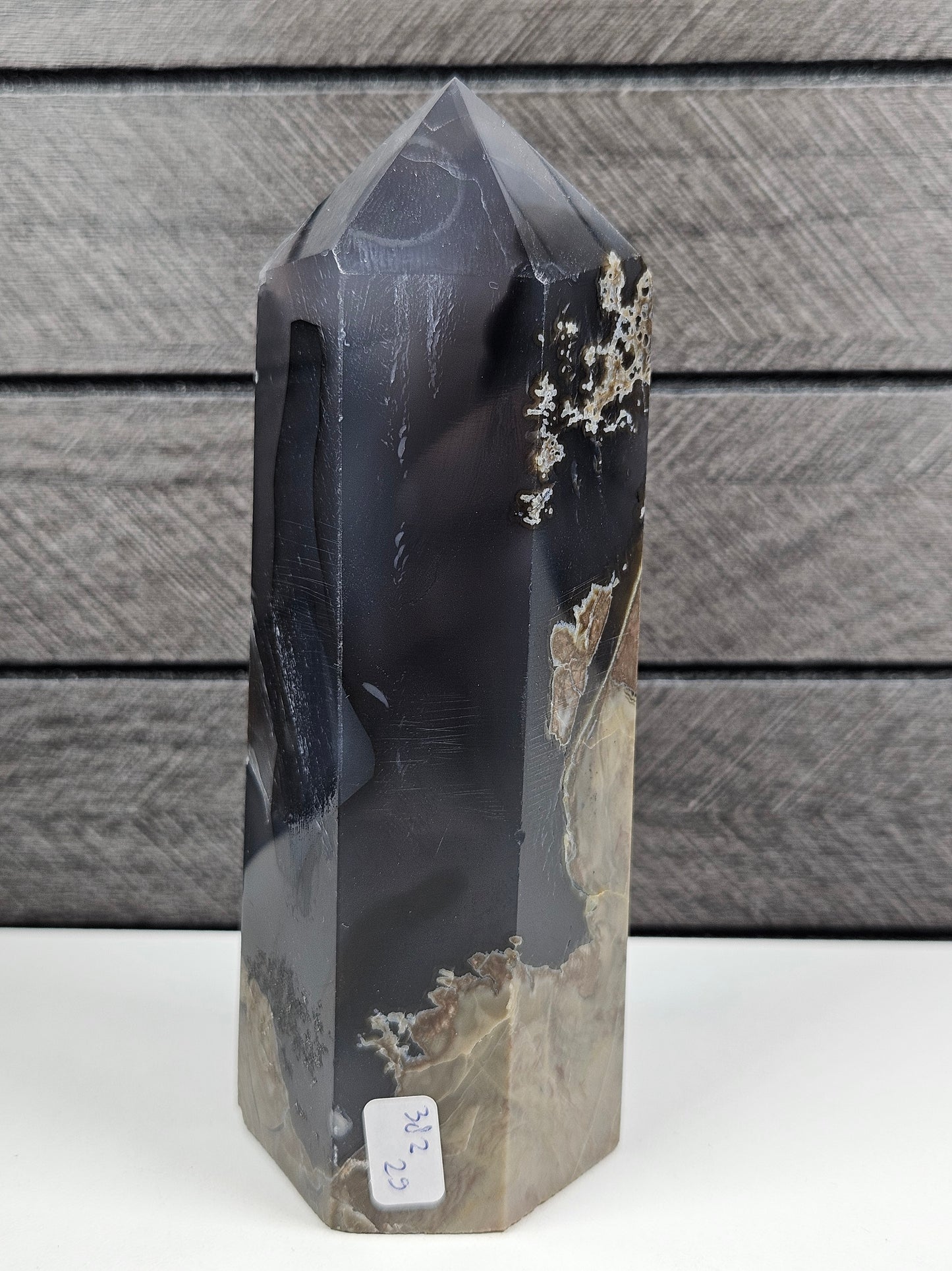 Vulkaan agaat toren 382 gram