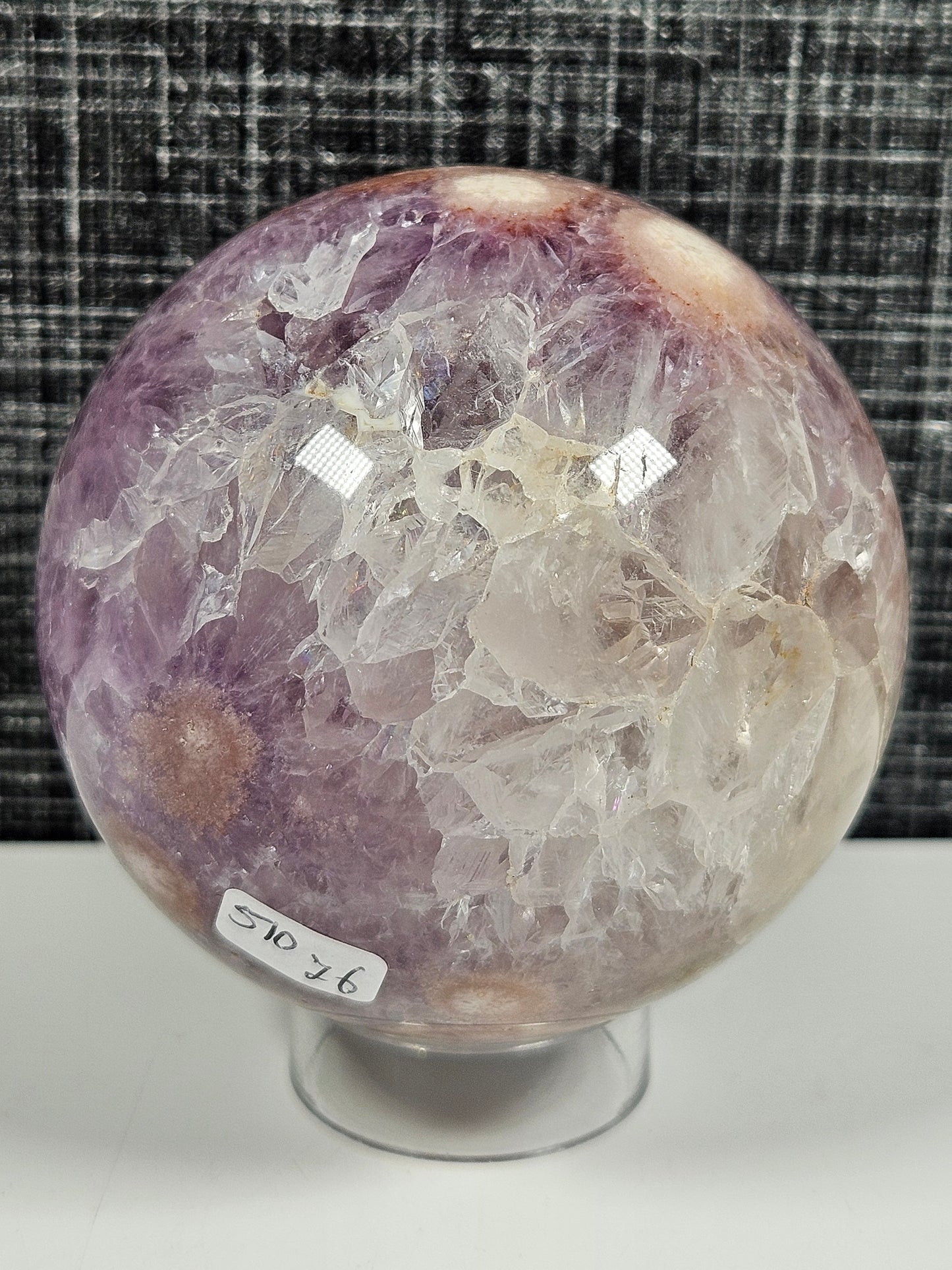 Amethist/Bloemagaat/Roze Amethist bol 510 gram