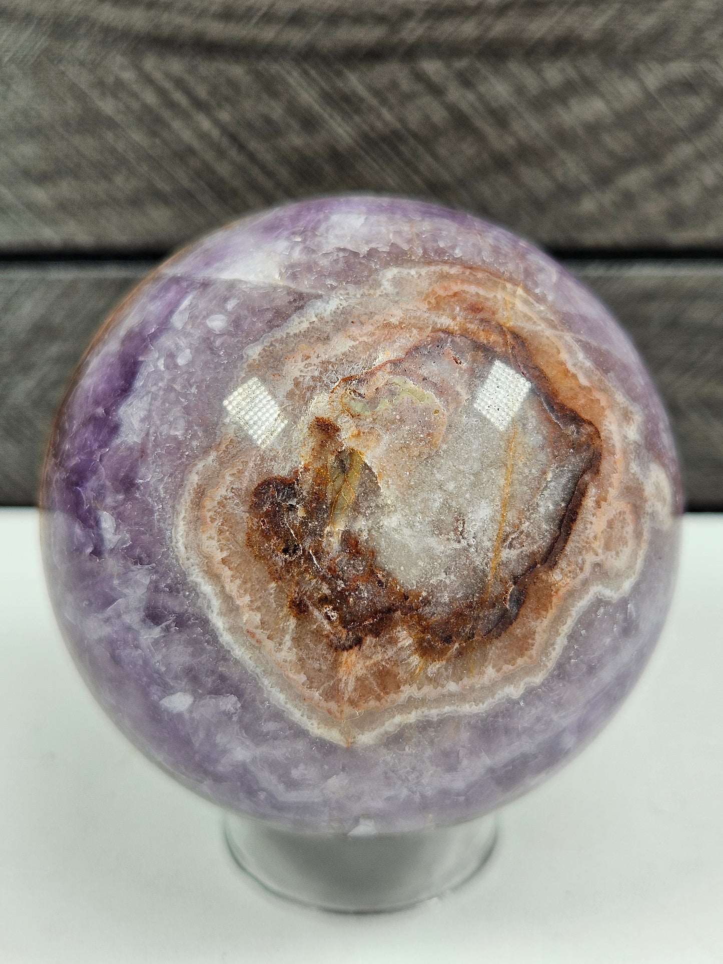 Amethist/Crazy lace bol 382 gram