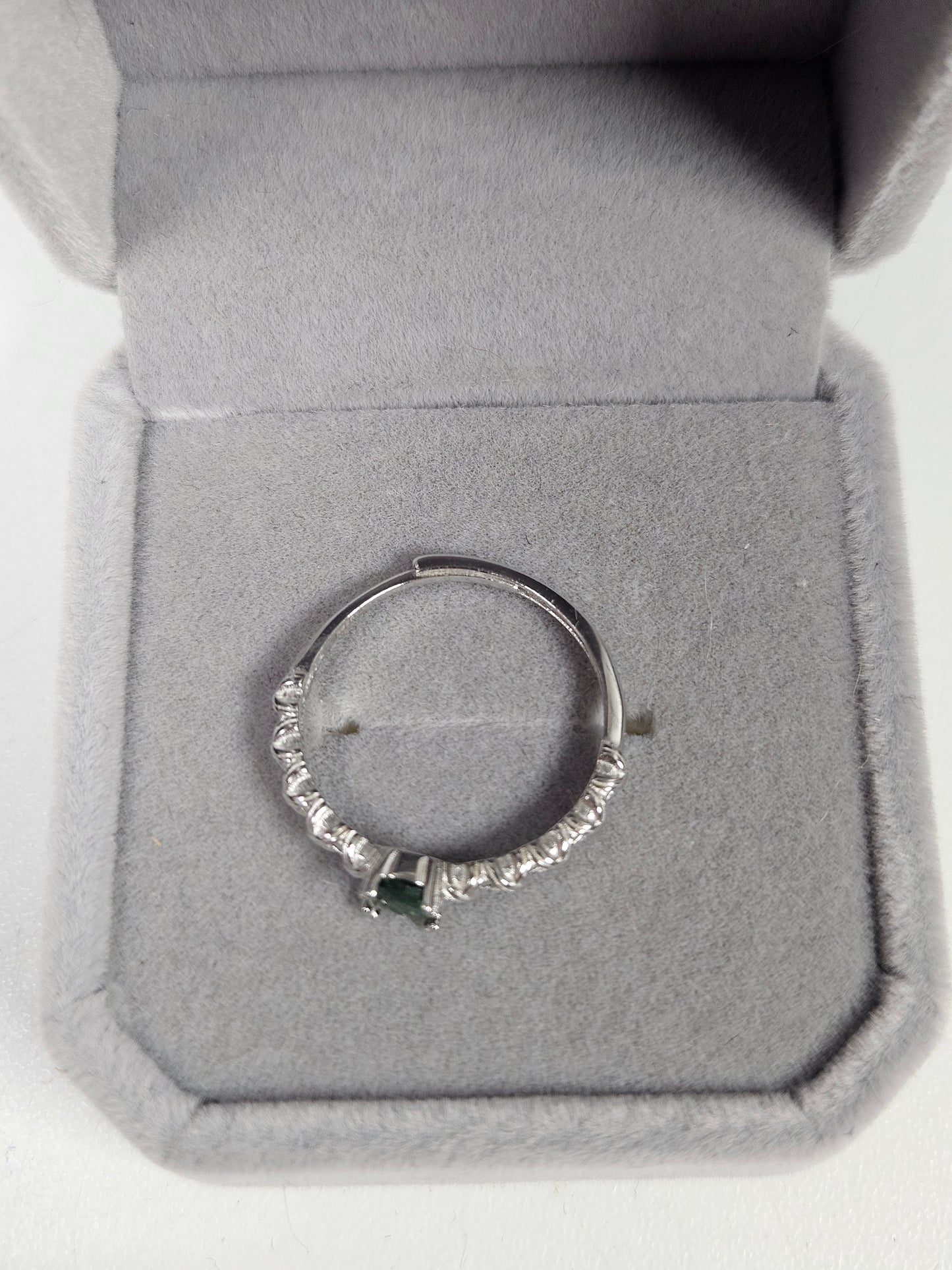 Dioptaas s925(zilver) verstelbare ring nr64