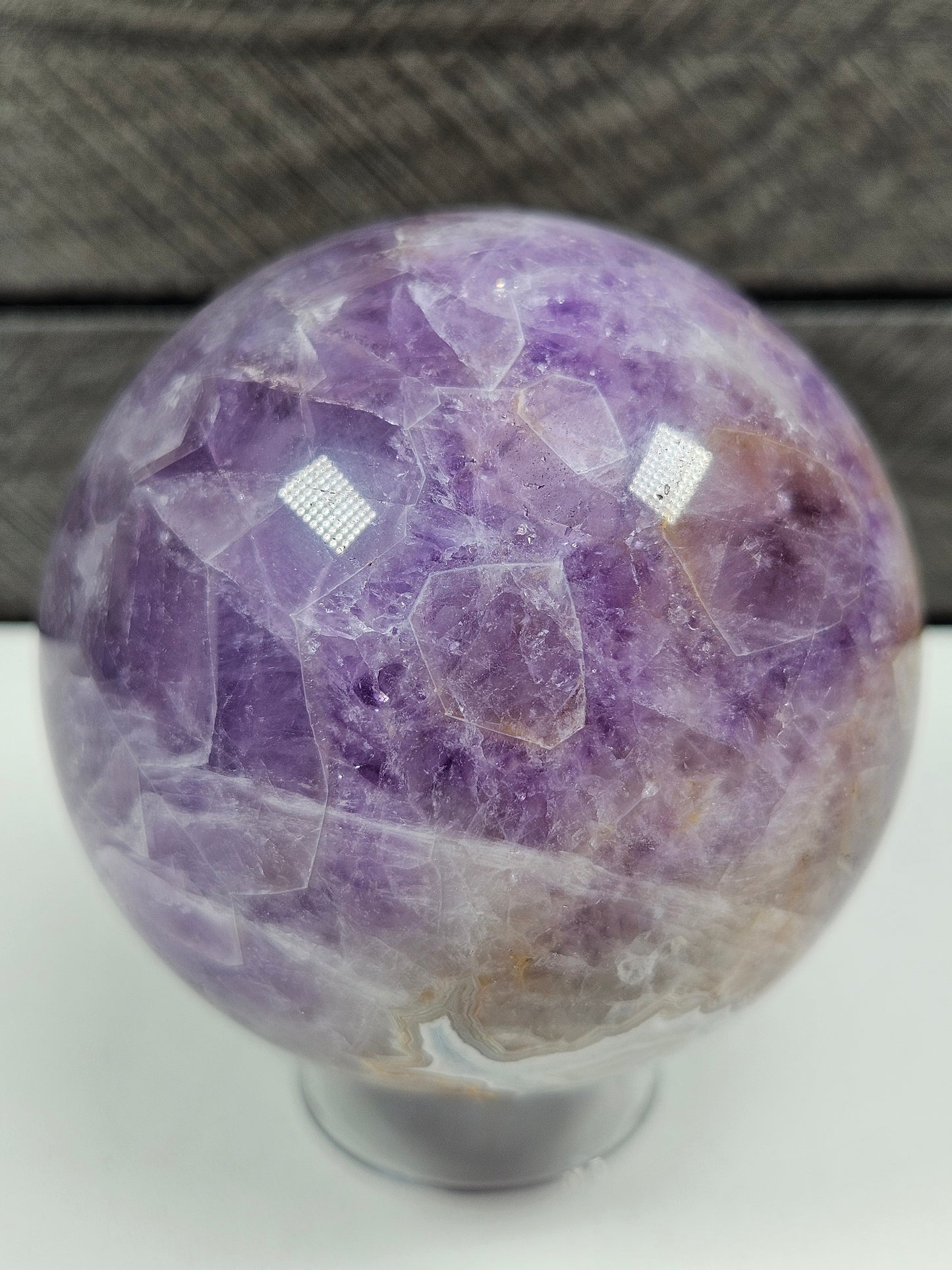 Amethist/Crazy lace bol 428 gram