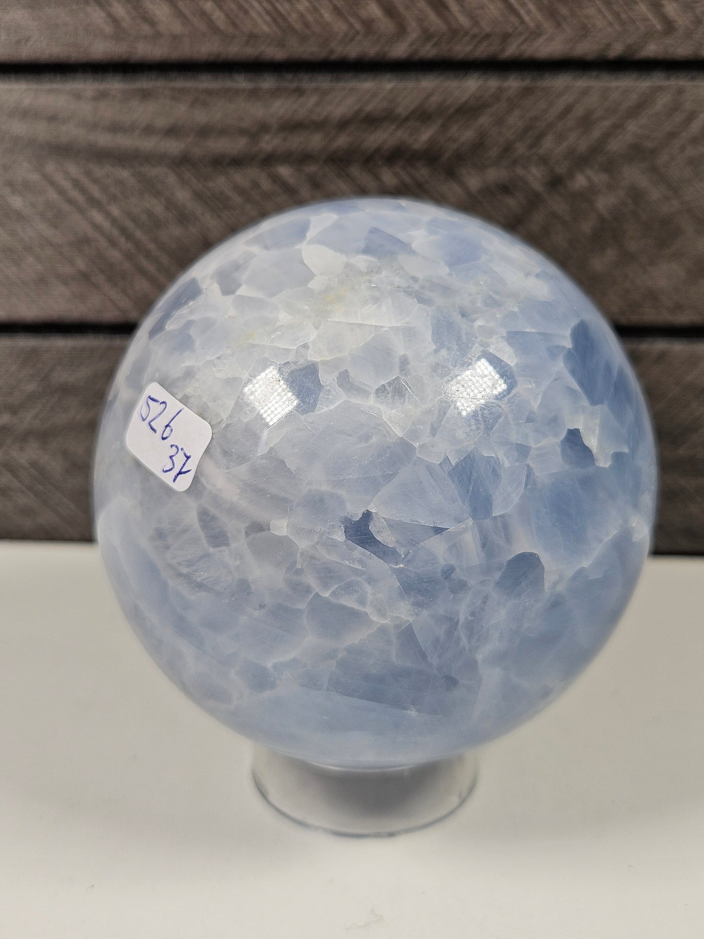 Blauwe calciet bol 526 gram