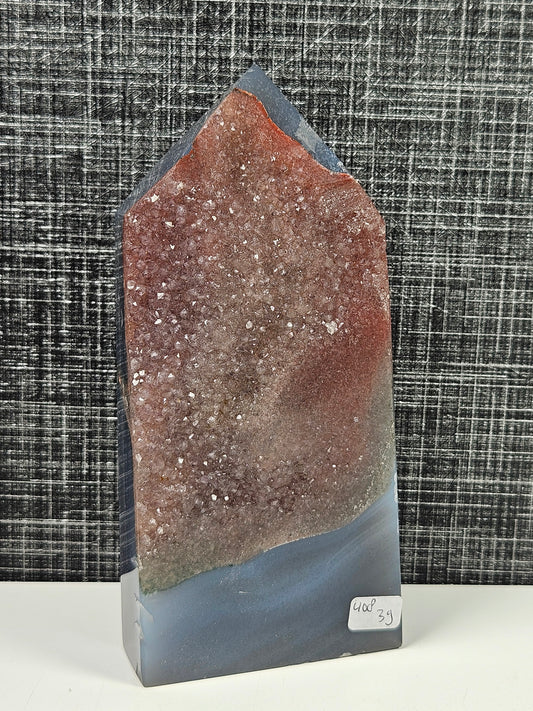 Amethist in agaat toren 408 gram