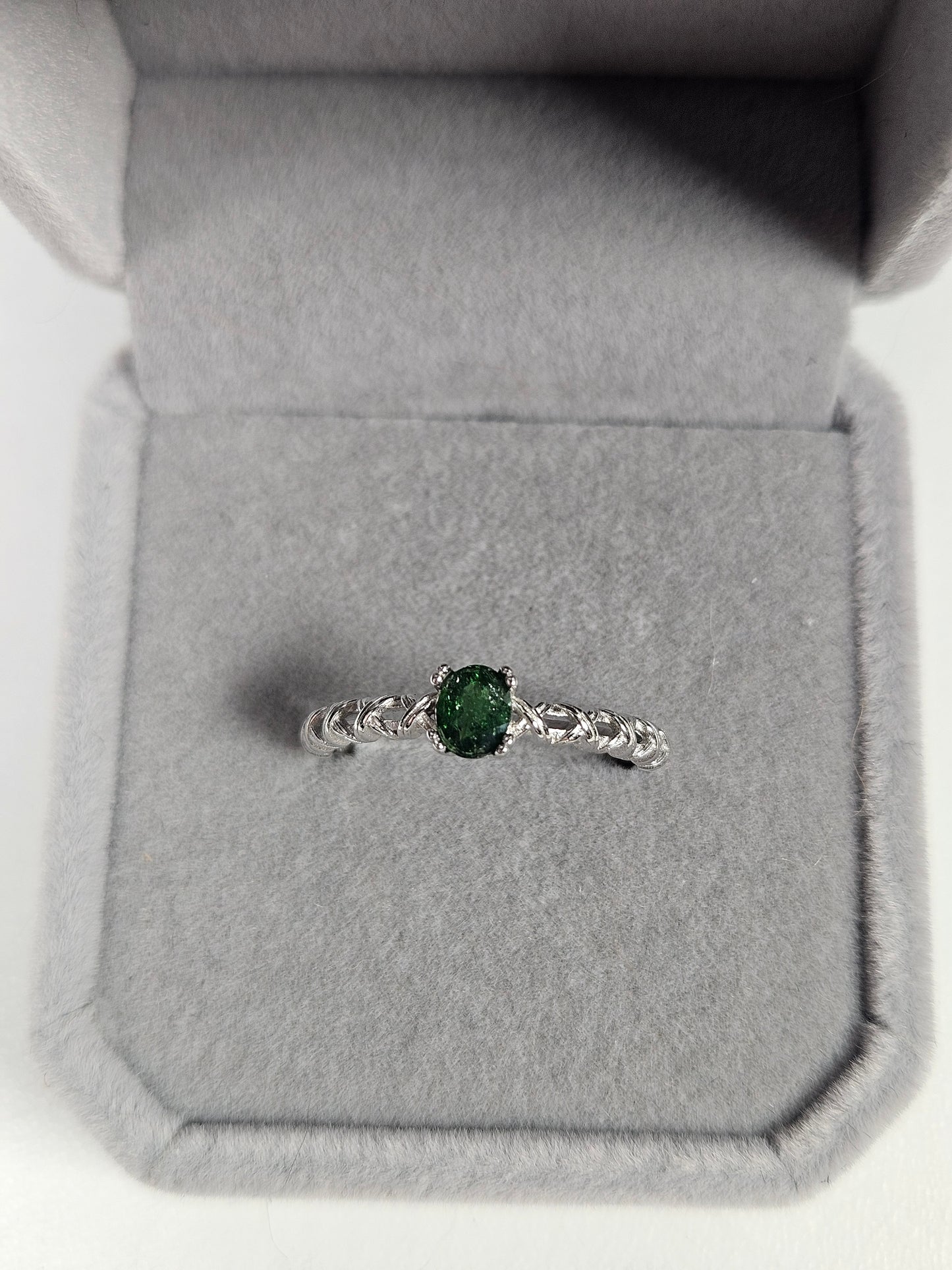 Dioptaas s925(zilver) verstelbare ring nr64