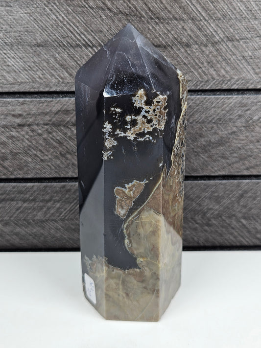 Vulkaan agaat toren 382 gram