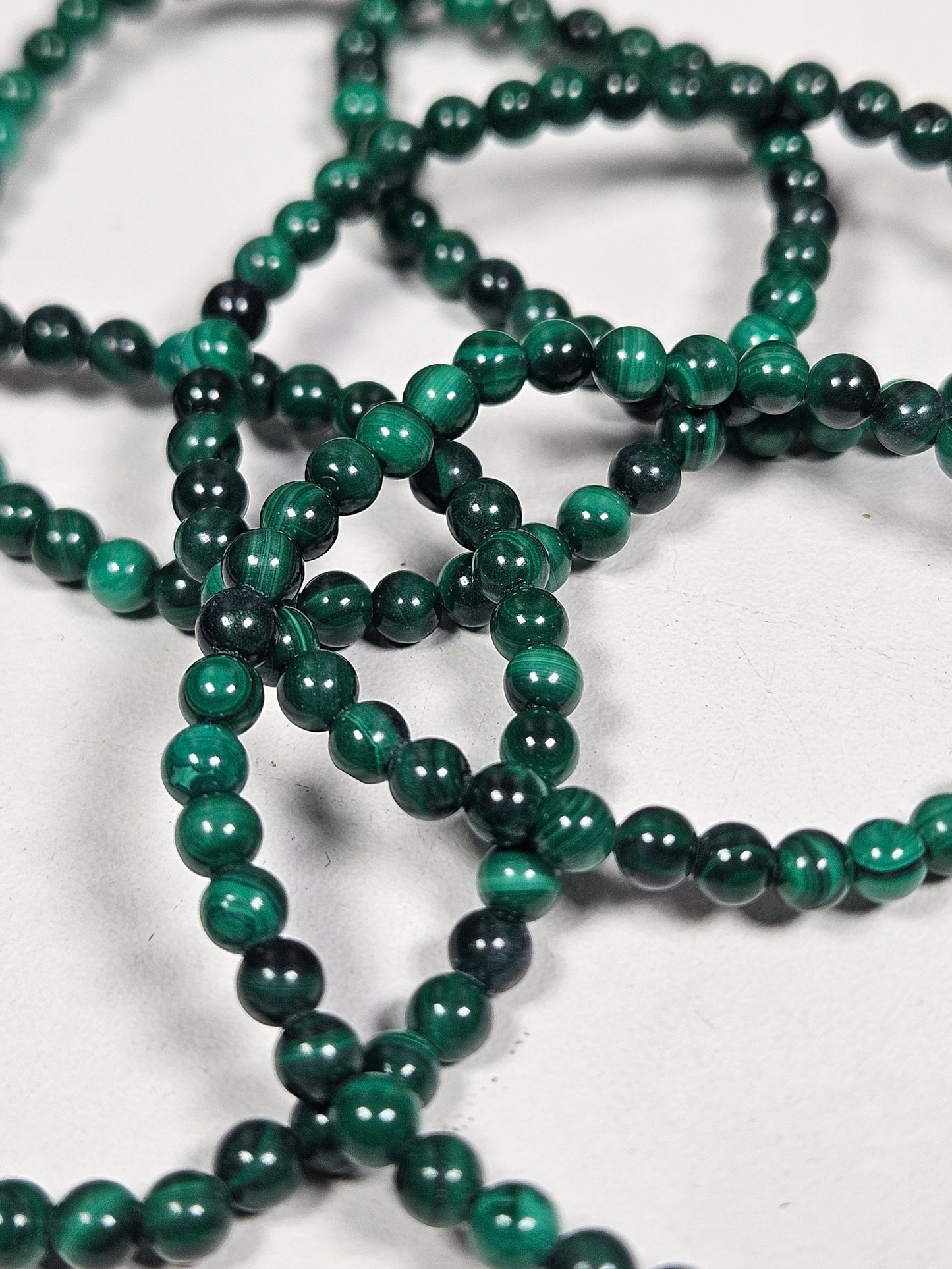 Malachiet armband 4mm
