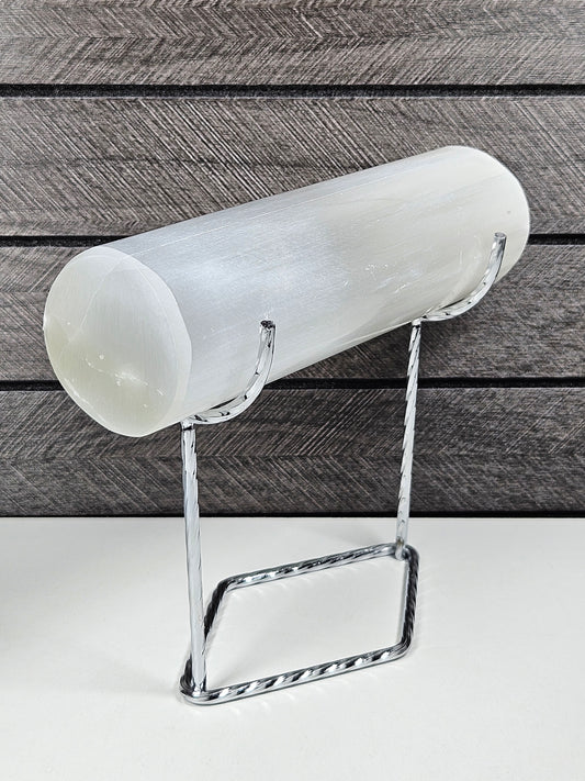 Selenietstaaf 15 cm met houder Zilver (voor het reinigen en opladen van o.a. armbanden)