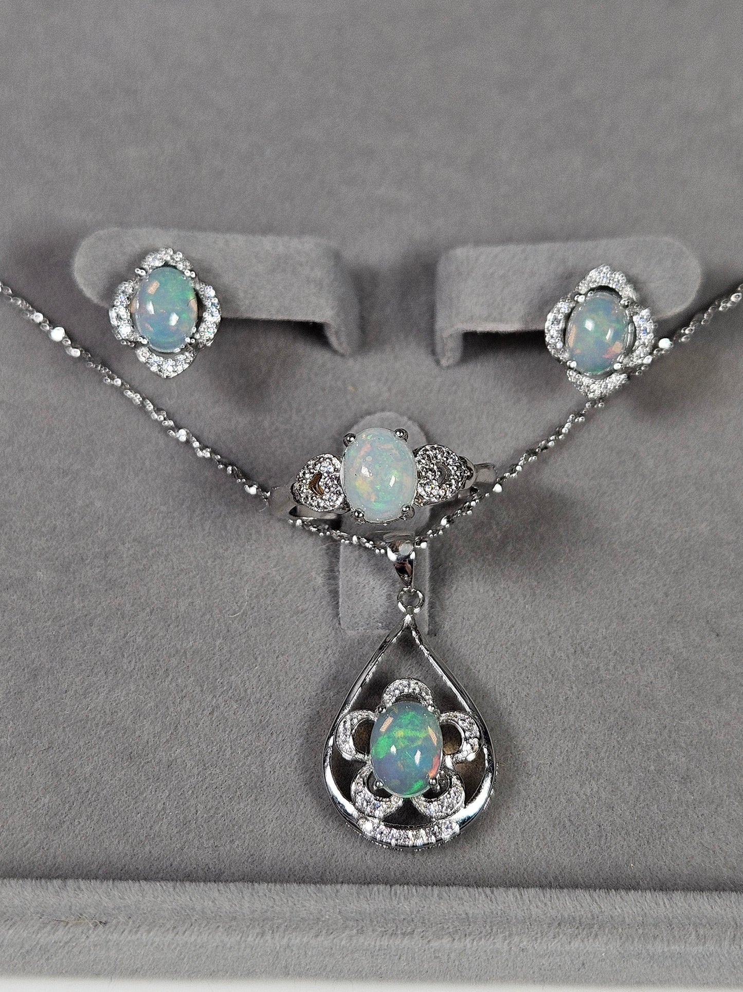 Opaal s925 (zilver) set nr50