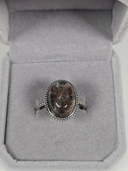Lodoliet s925 (zilver) verstelbare ring nr59