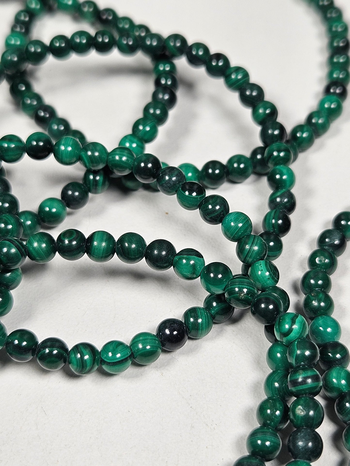 Malachiet armband 4mm