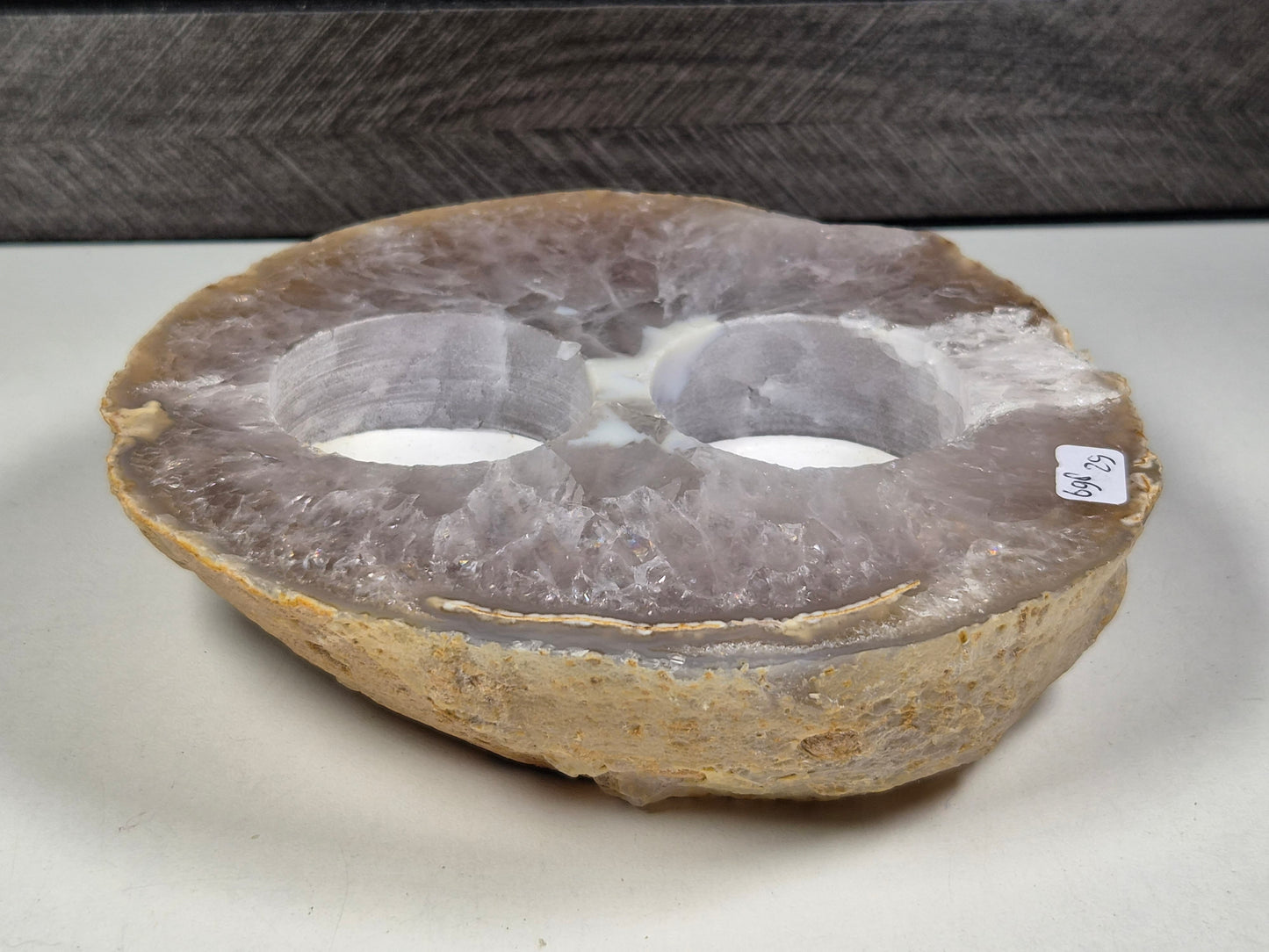 Agaat Dubbele Waxinelichthouder 698 gram
