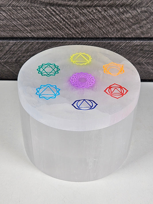 Seleniet Sieradendoosje Chakra rond