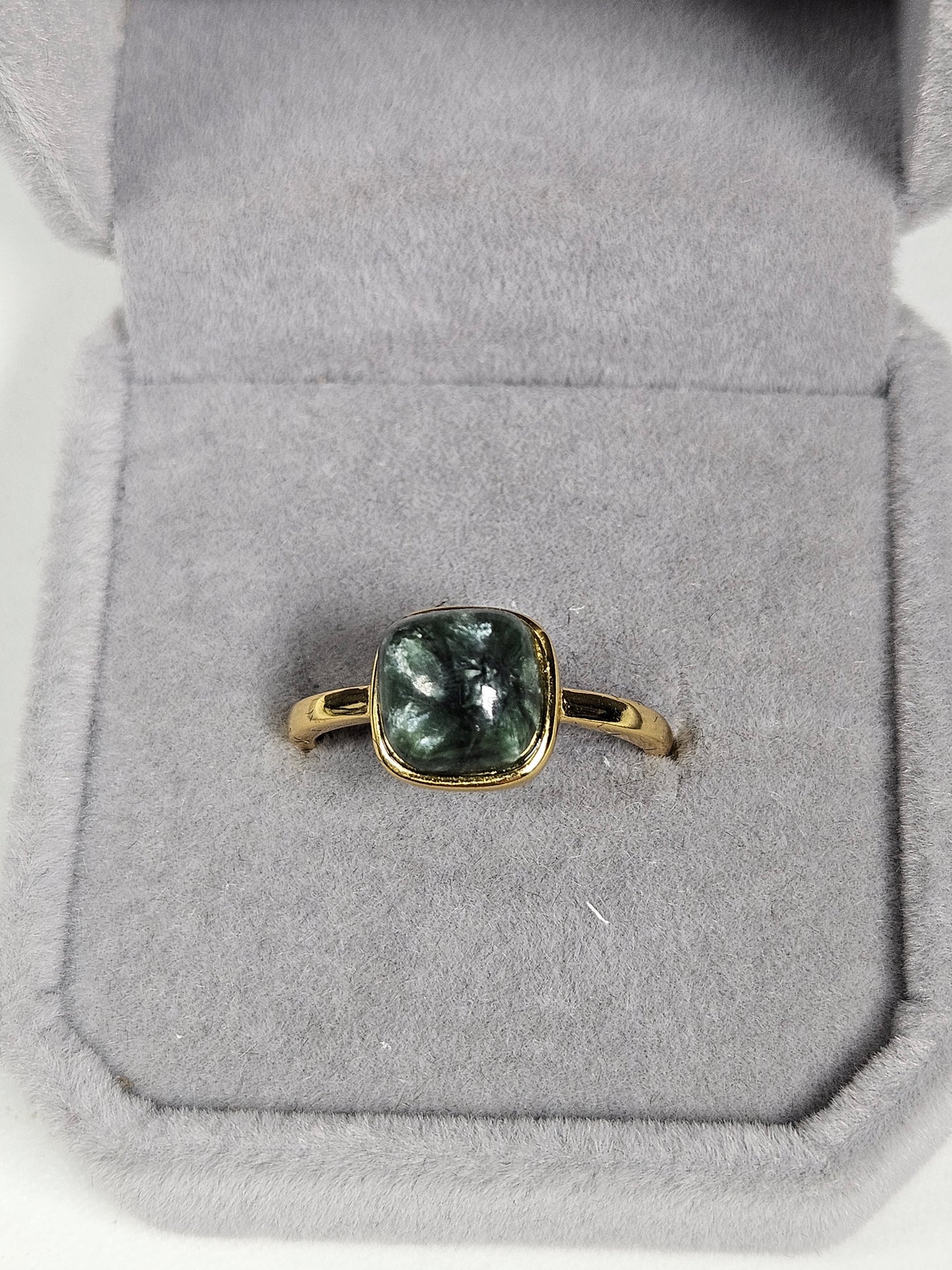 Serafiniet s925(verguld) verstelbare ring nr46