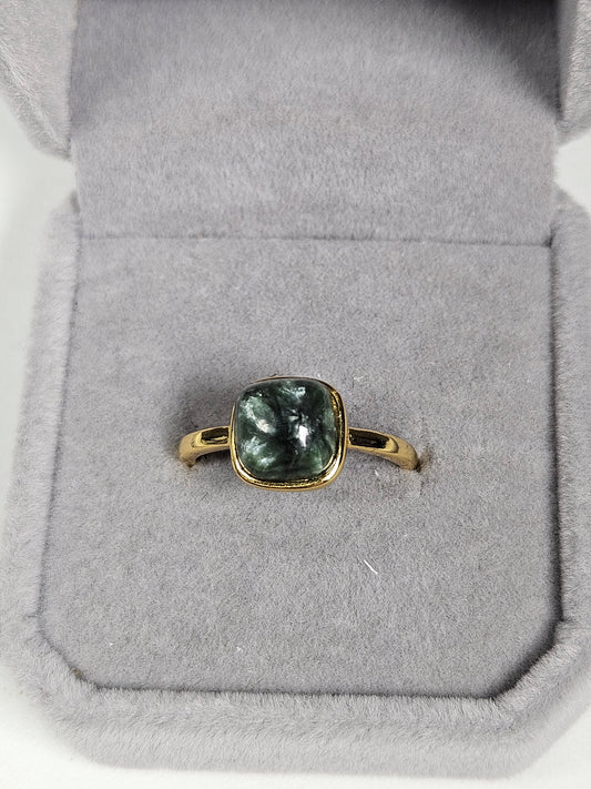 Serafiniet s925(verguld) verstelbare ring nr46