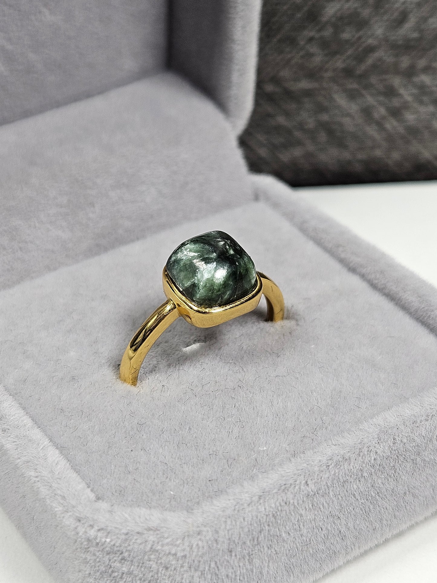 Serafiniet s925(verguld) verstelbare ring nr46