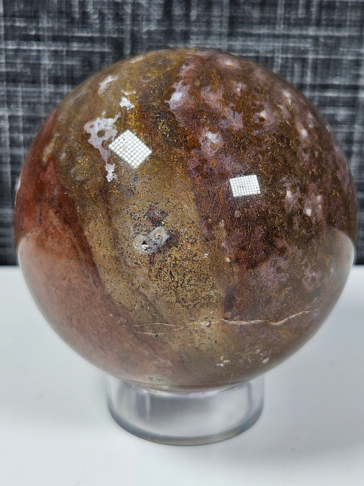 Oceaan jaspis bol 336 gram