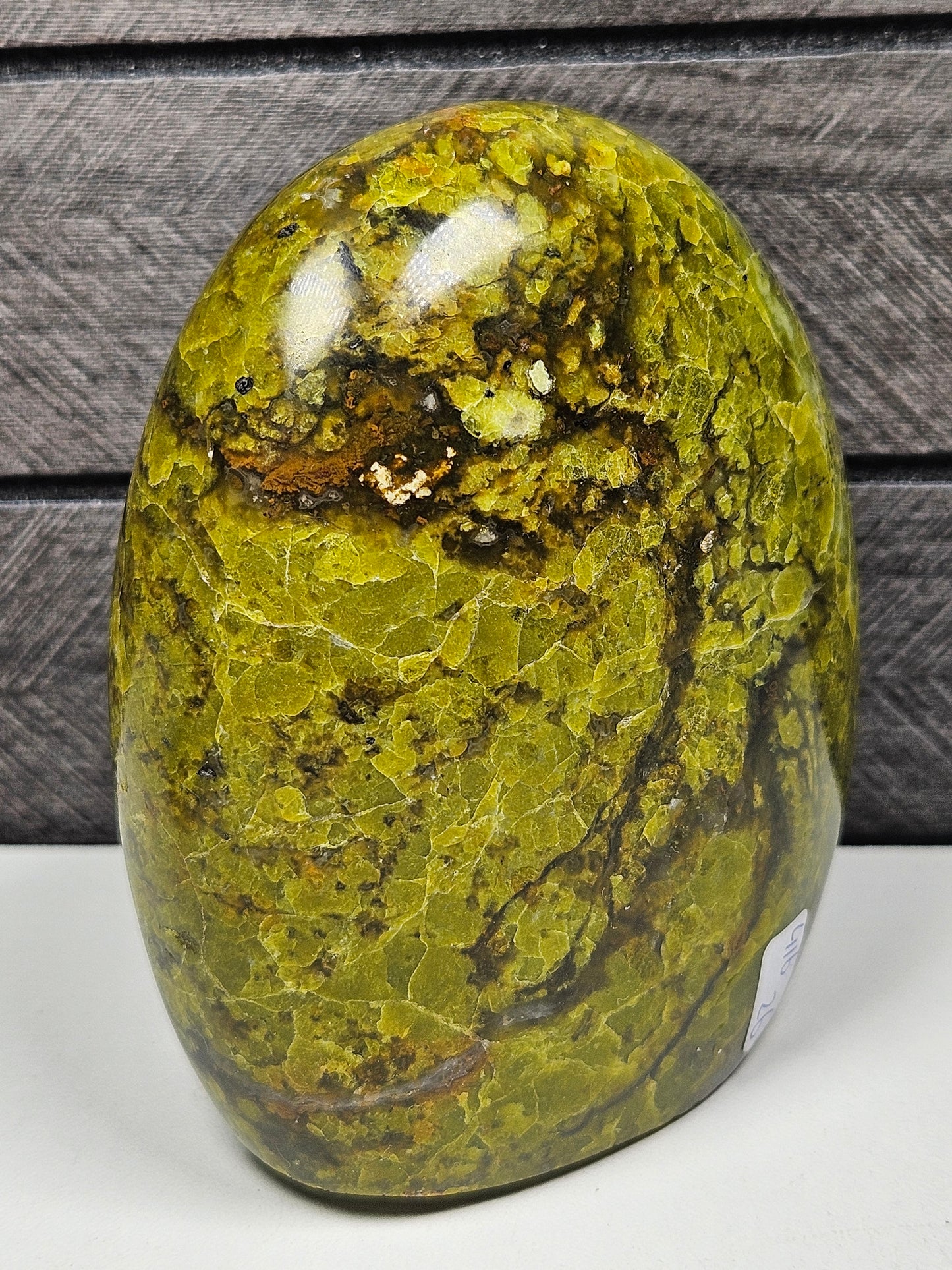 Groene opaal sculptuur 416 gram