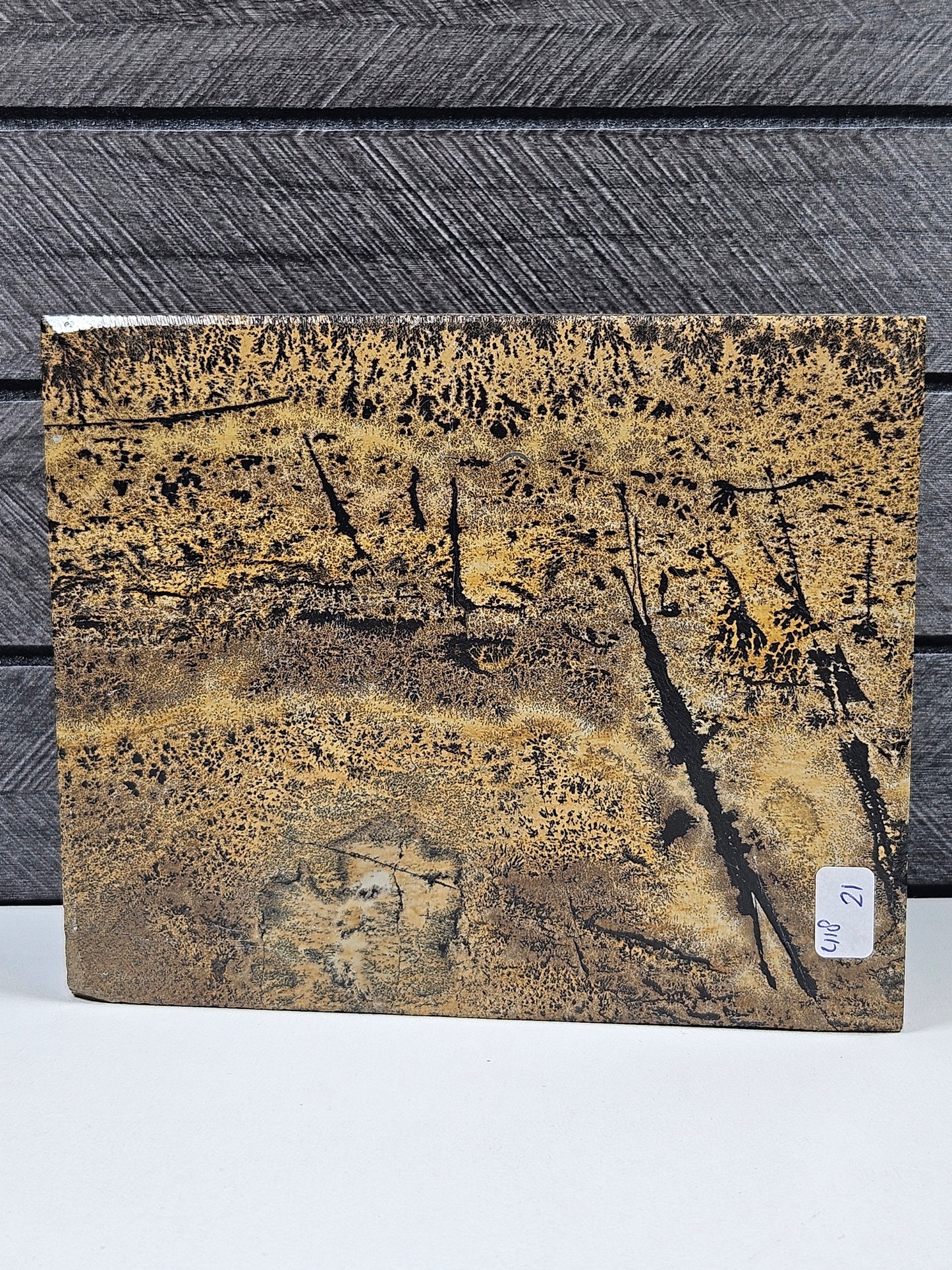 Landschapsjaspis slab 418 gram