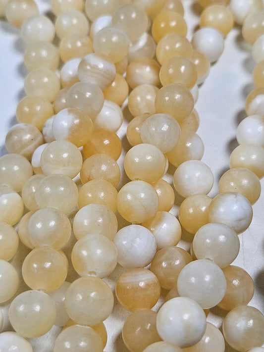 Honingcalciet kralenstreng 8mm