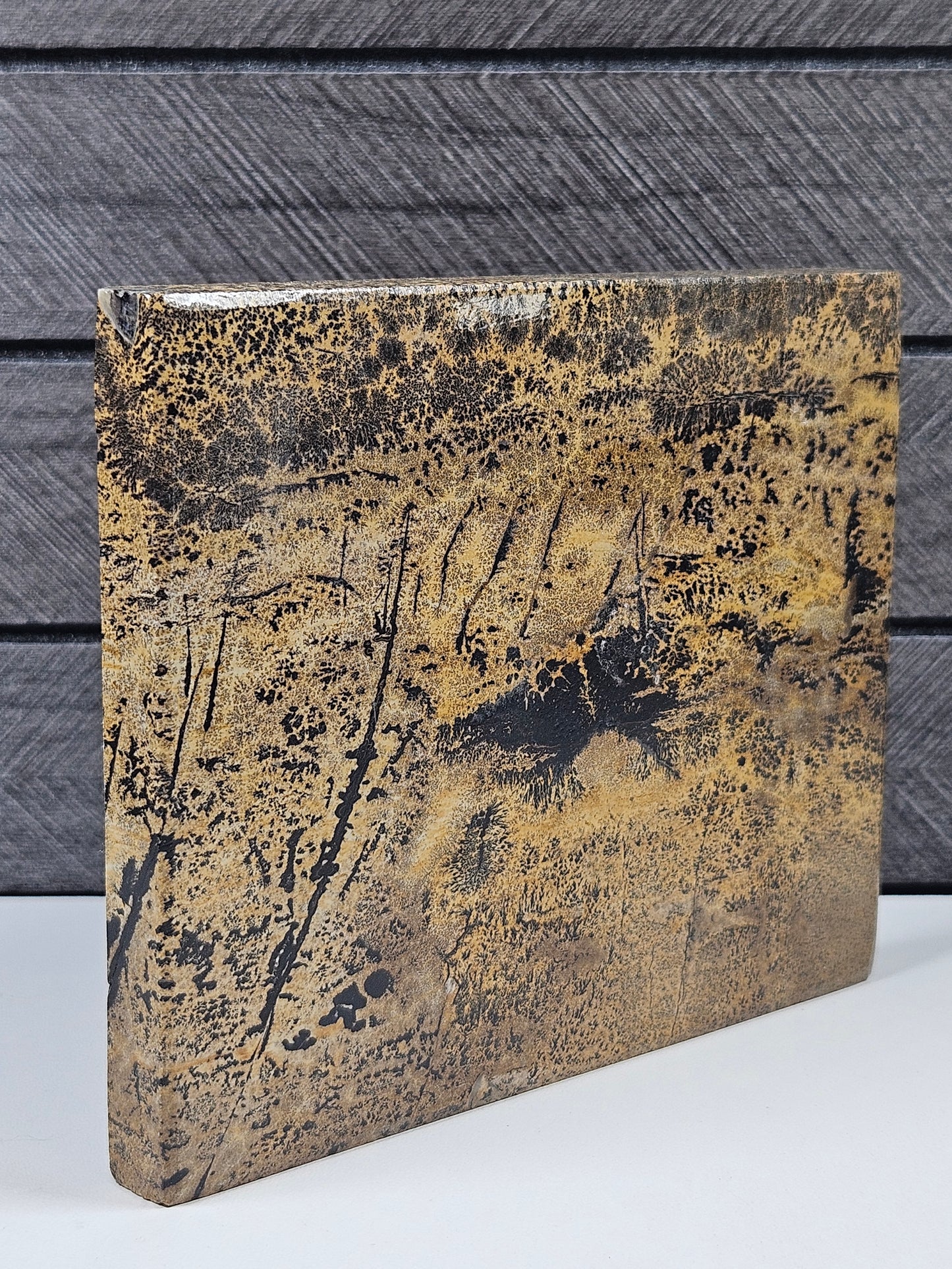 Landschapsjaspis slab 418 gram