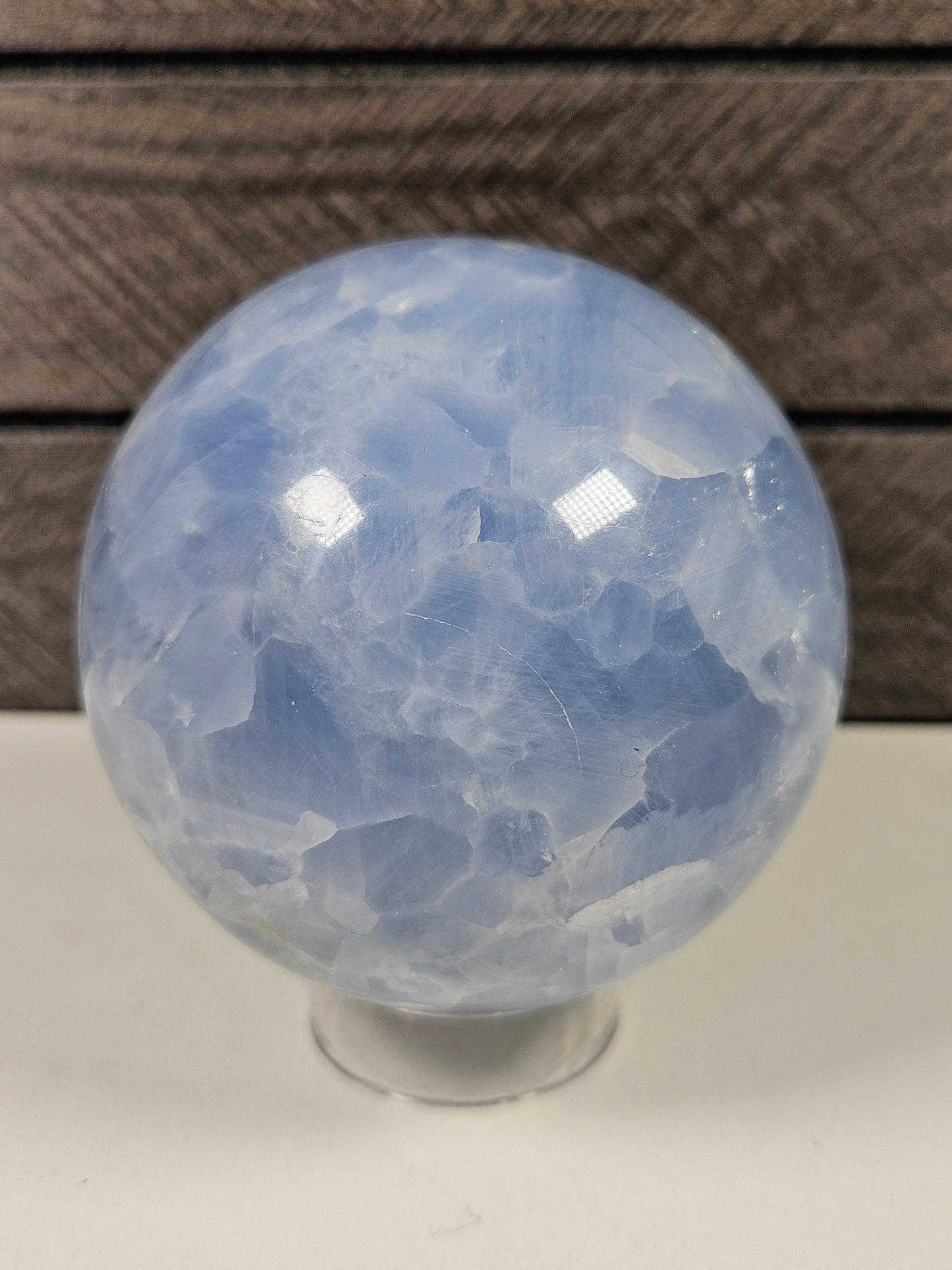 Blauwe calciet bol 526 gram