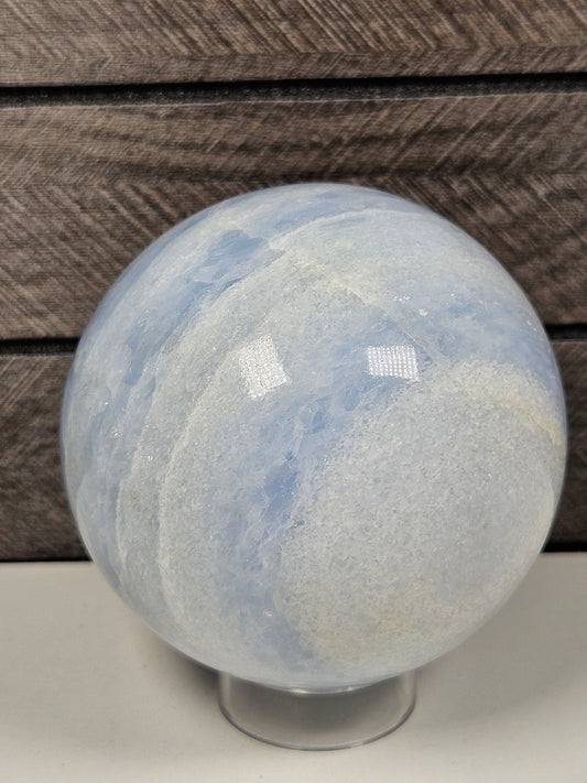 Blauwe calciet bol 610 gram