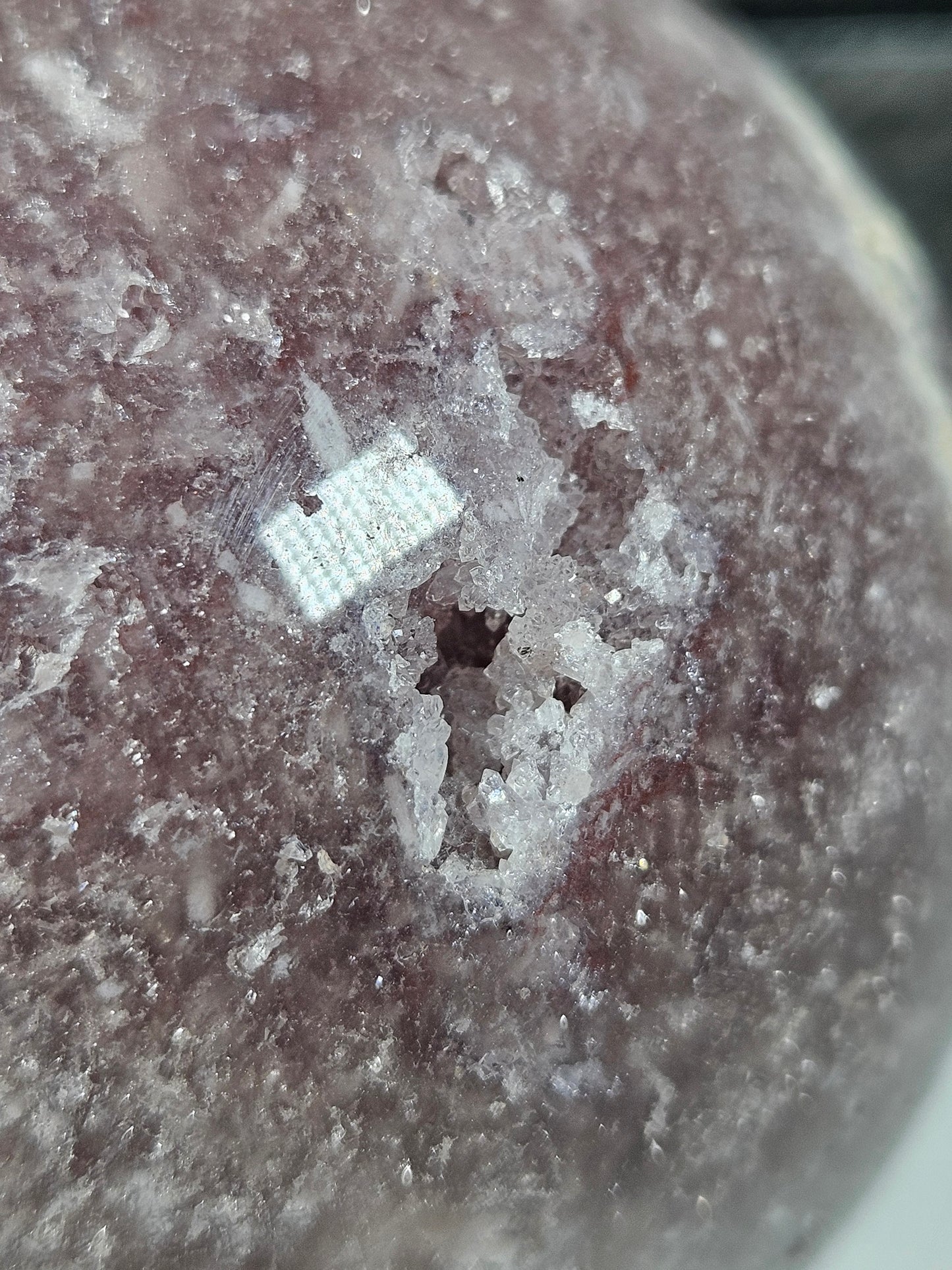 Roze amethist bol 394 gram