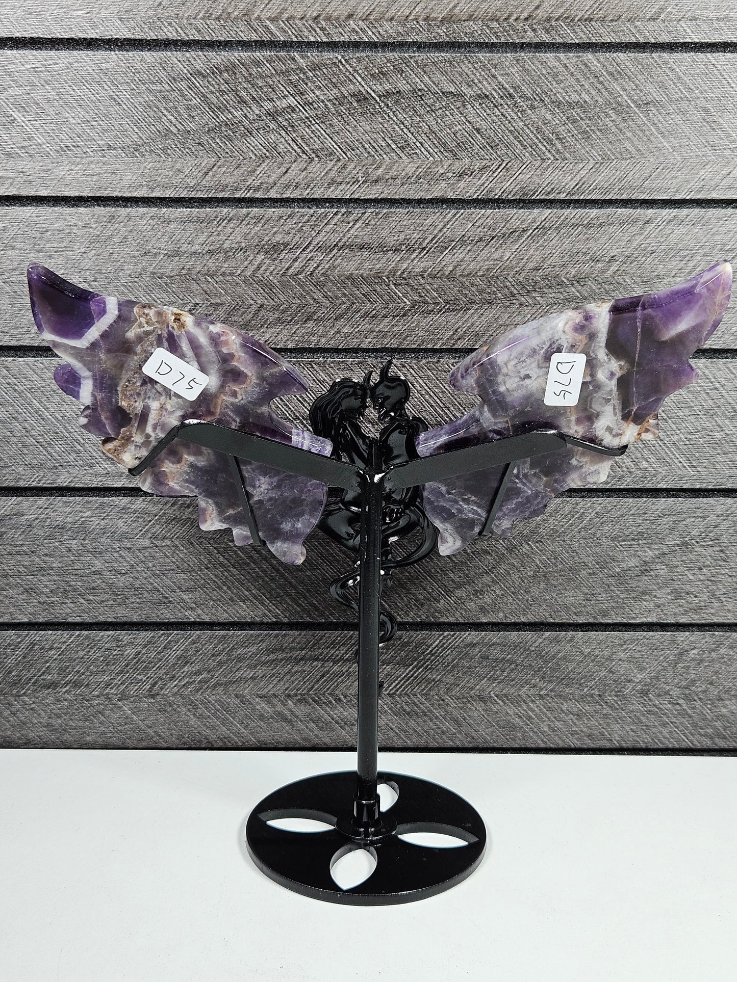 Dream amethist duivel/engel koppel D75