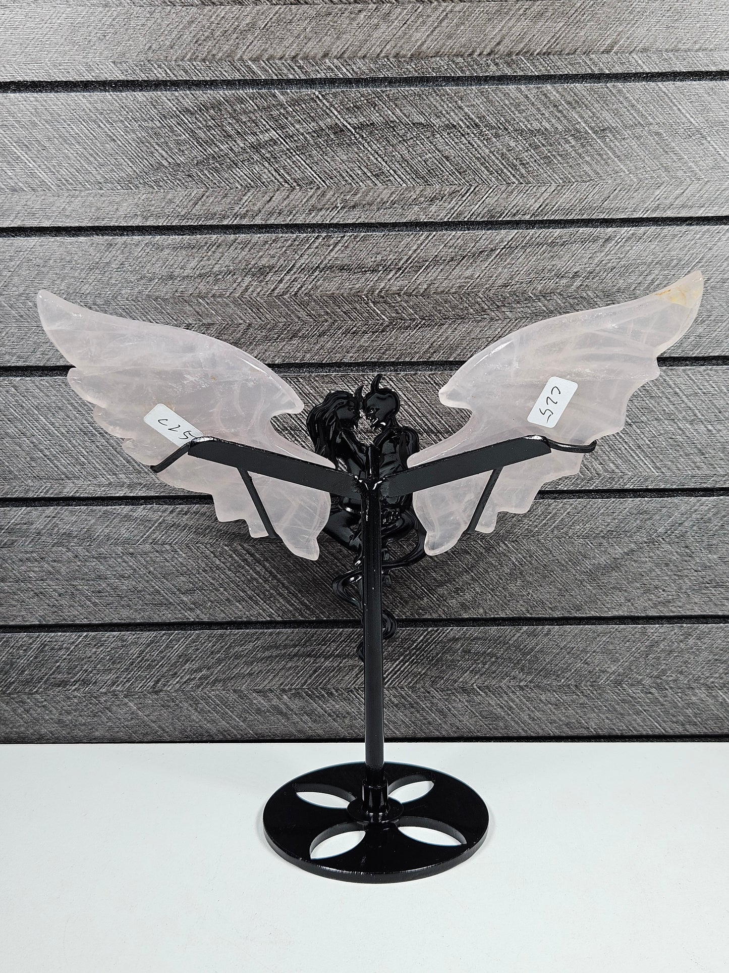 Rozenkwarts duivel/engel koppel C25