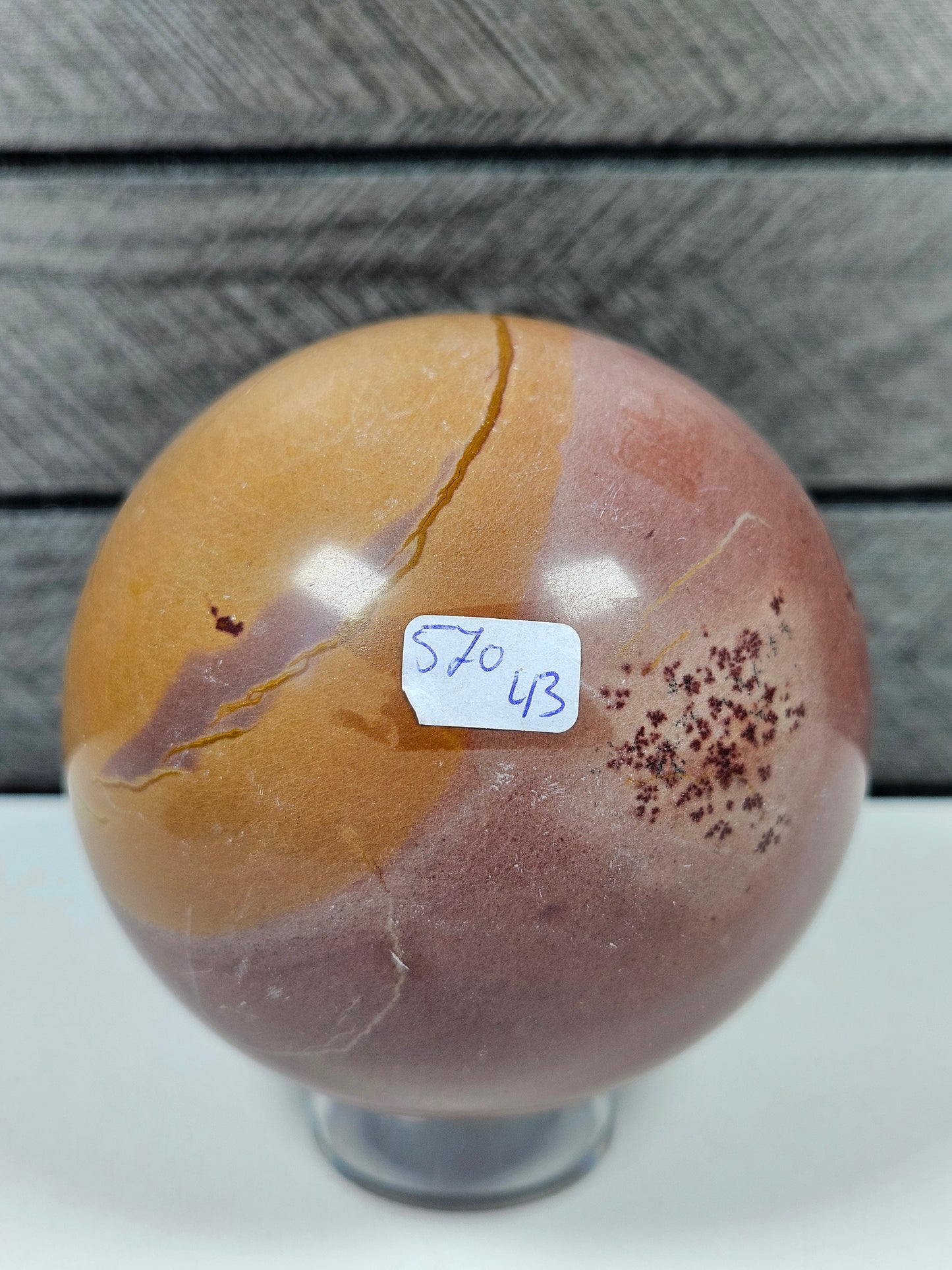 Roze landschapsjaspis bol 570 gram