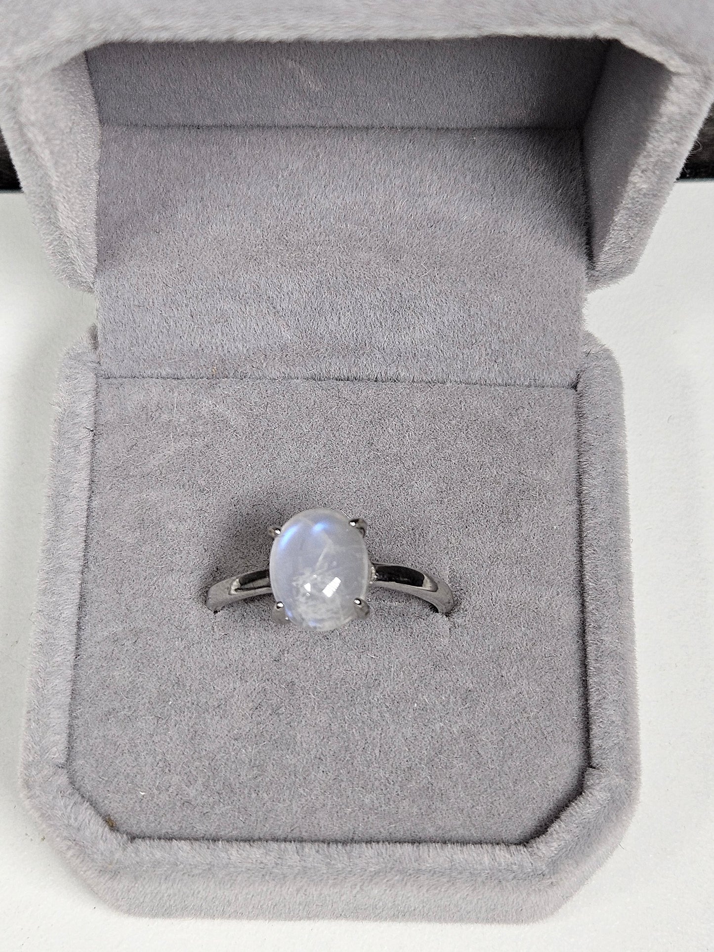 Maansteen s925(zilver) verstelbare ring nr11