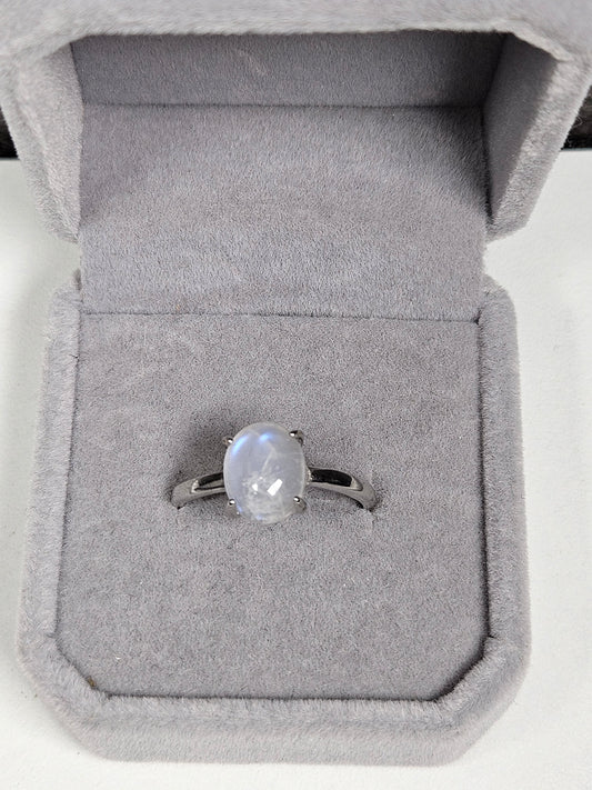 Maansteen s925(zilver) verstelbare ring nr11