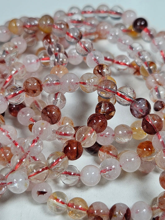 Vuurkwarts armband 6mm