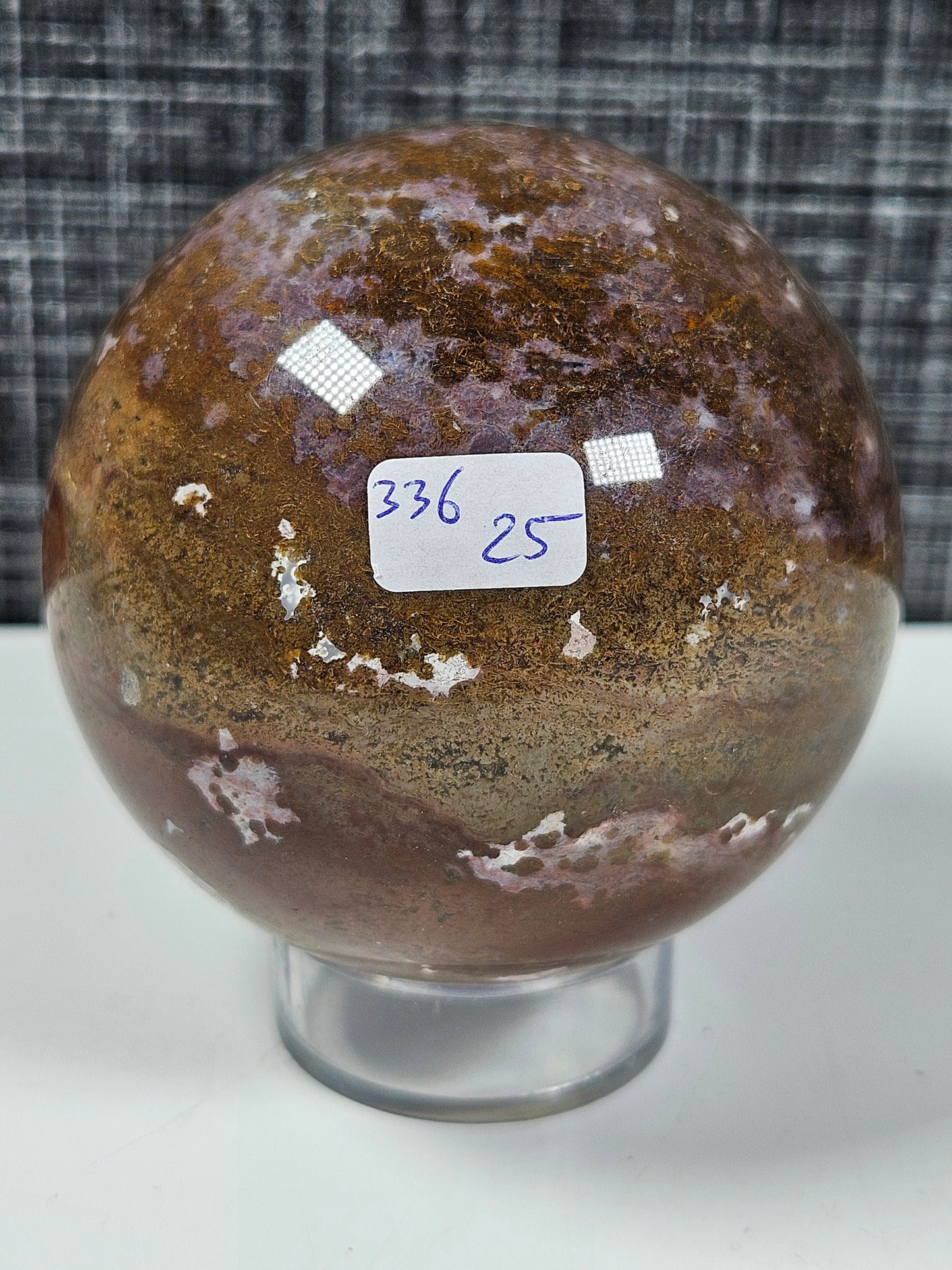 Oceaan jaspis bol 336 gram
