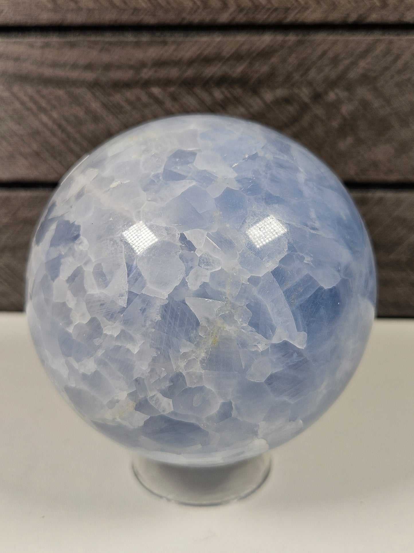 Blauwe calciet bol 526 gram