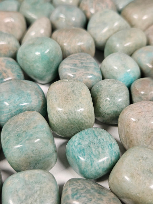 Amazoniet trommelsteen