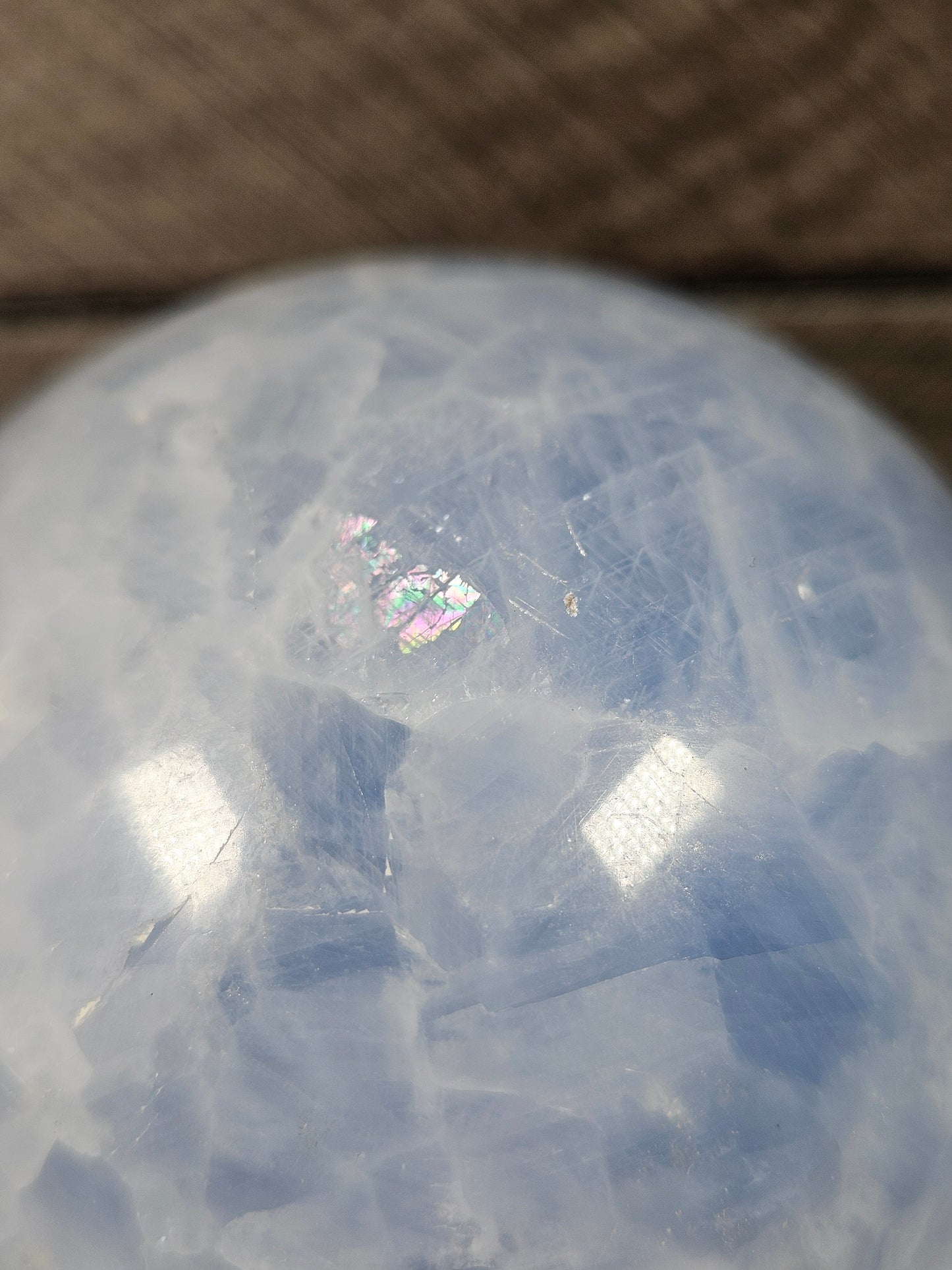 Blauwe calciet bol 526 gram