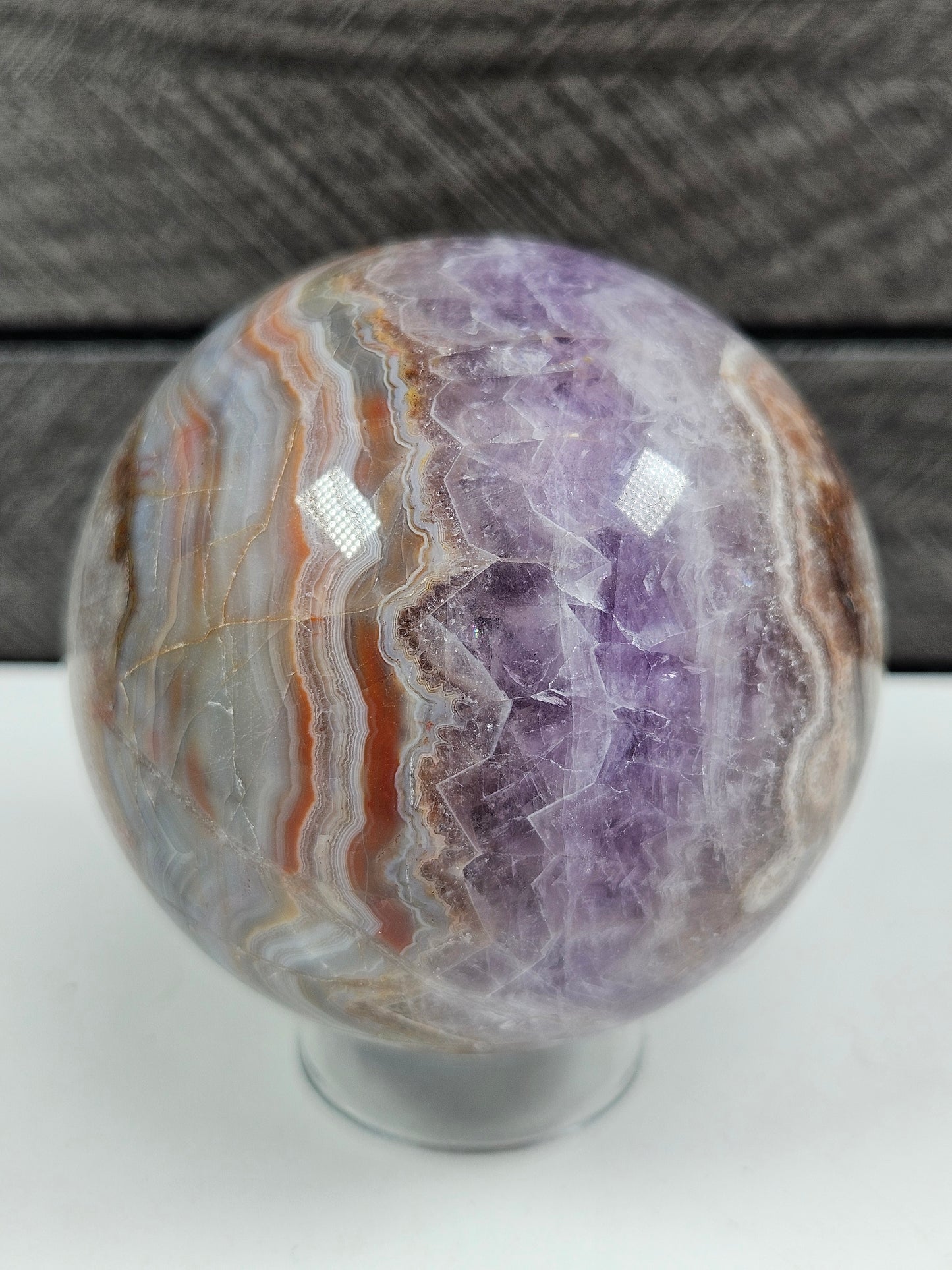 Amethist/Crazy lace bol 382 gram