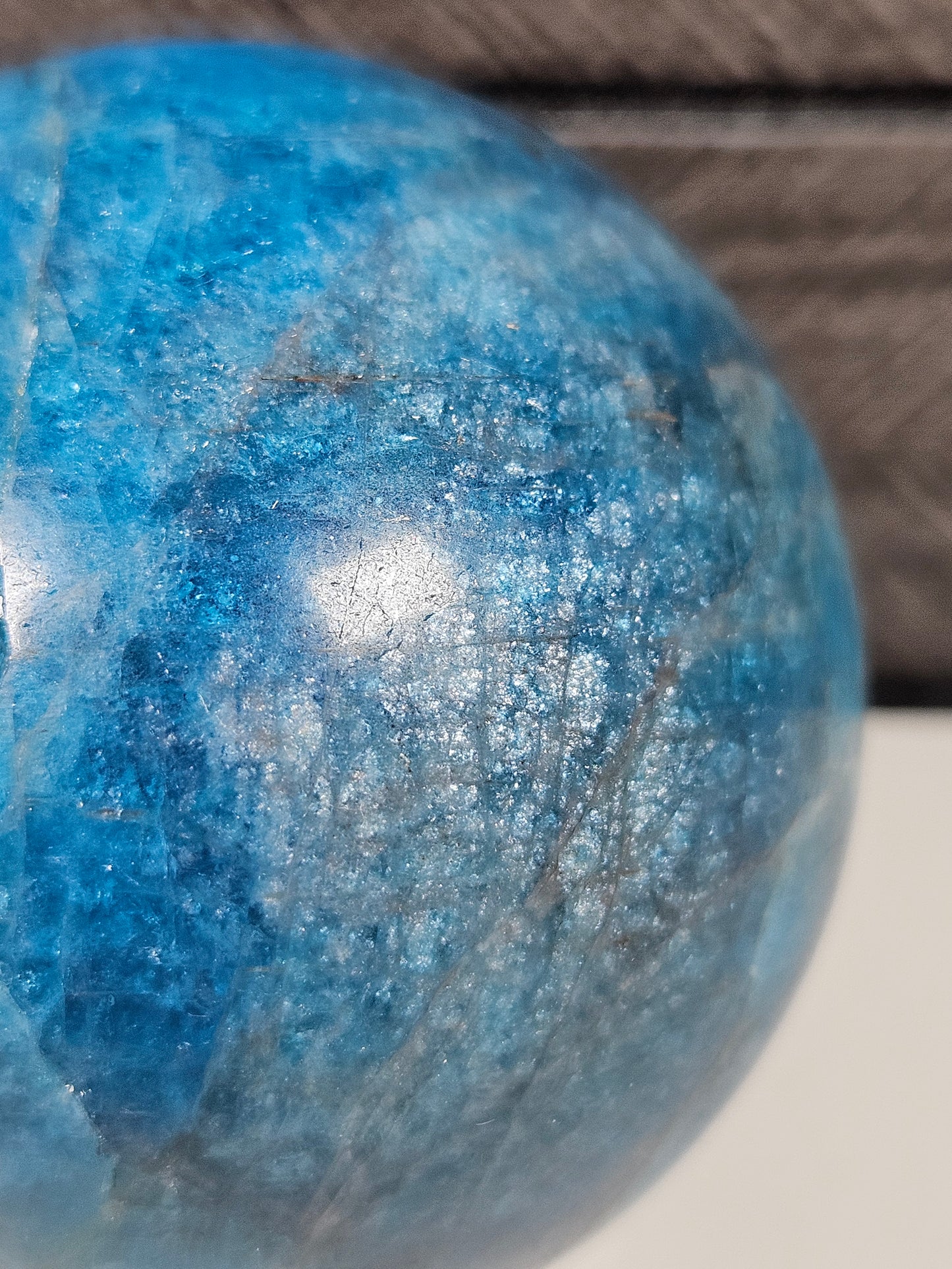 Blauwe apatiet bol 330 gram