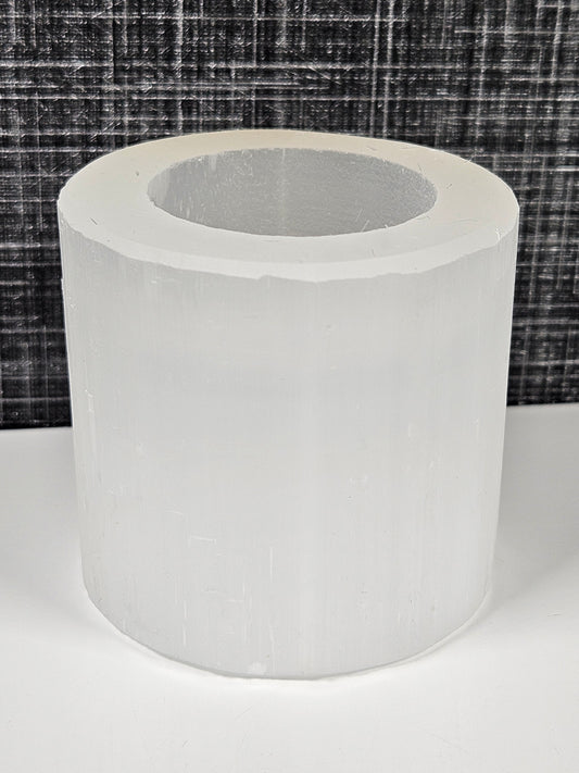 Seleniet cilinder waxinehouder 6cm