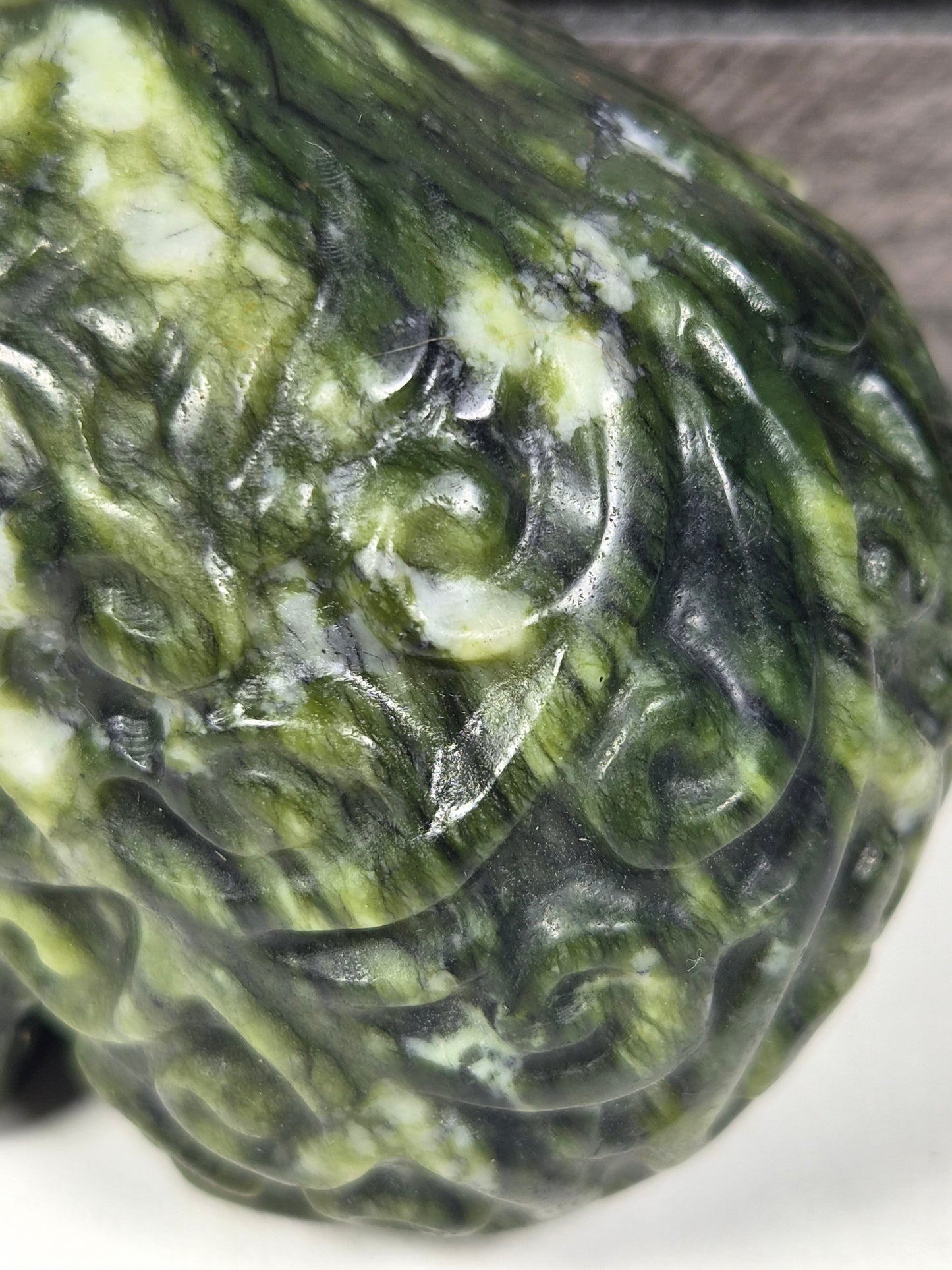 Groene Jade Schedel 475 gram