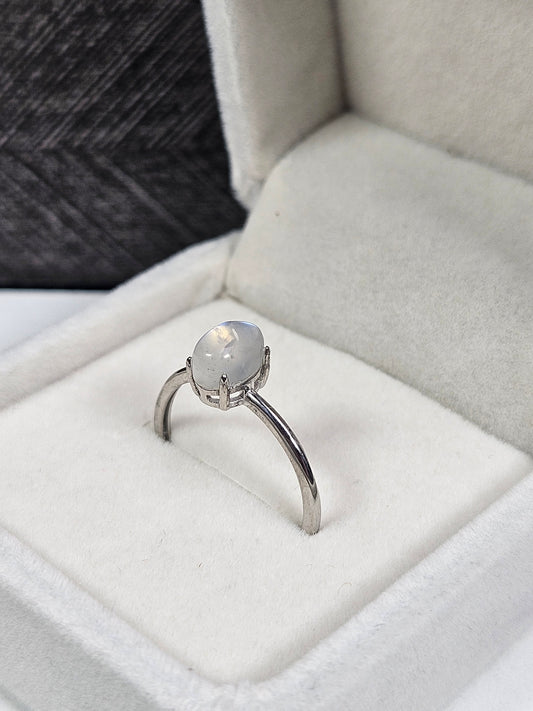 Maansteen s925 (zilver) verstelbare ring nr15