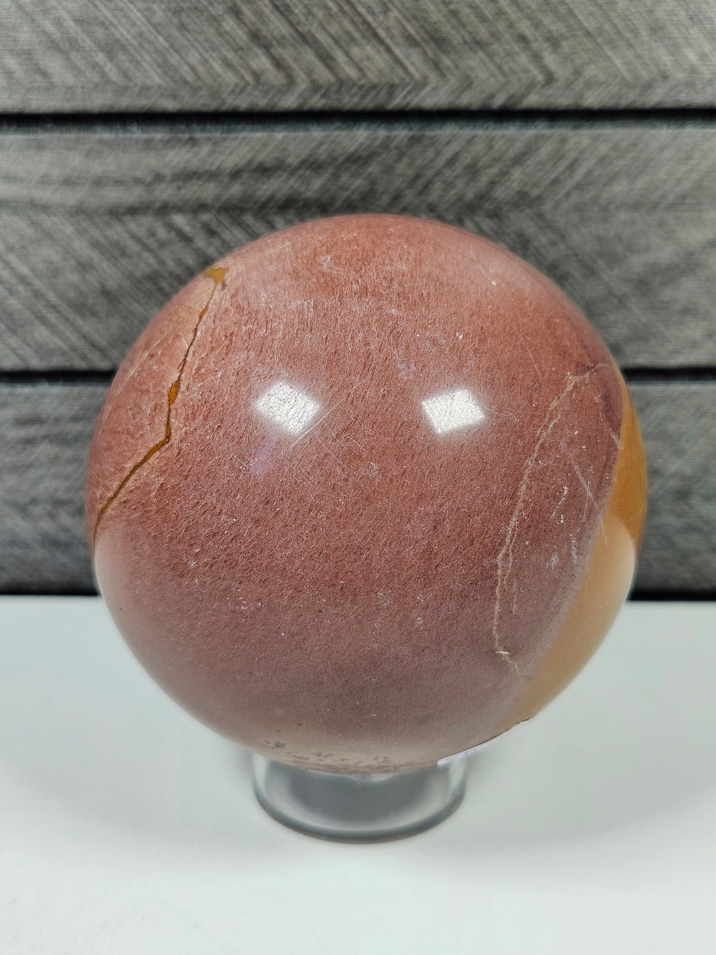 Roze landschapsjaspis bol 570 gram