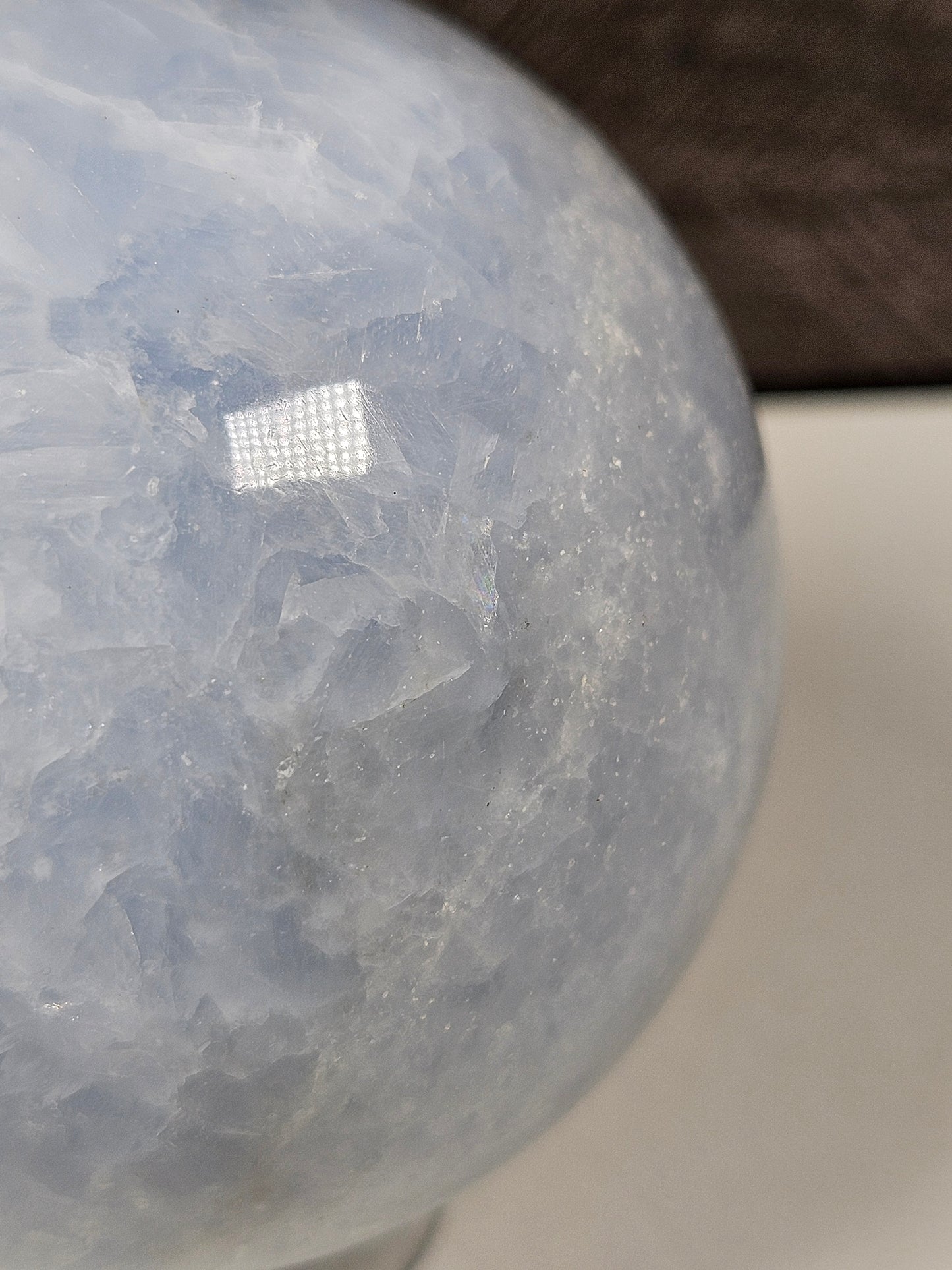 Blauwe calciet bol 460 gram