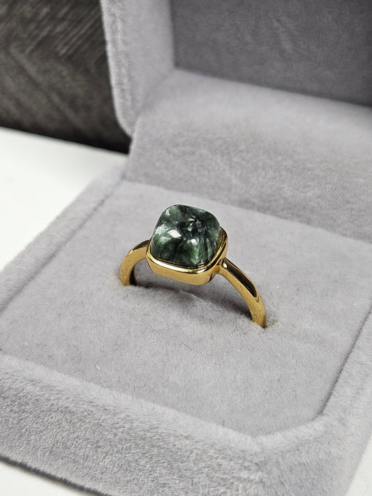 Serafiniet s925(verguld) verstelbare ring nr46