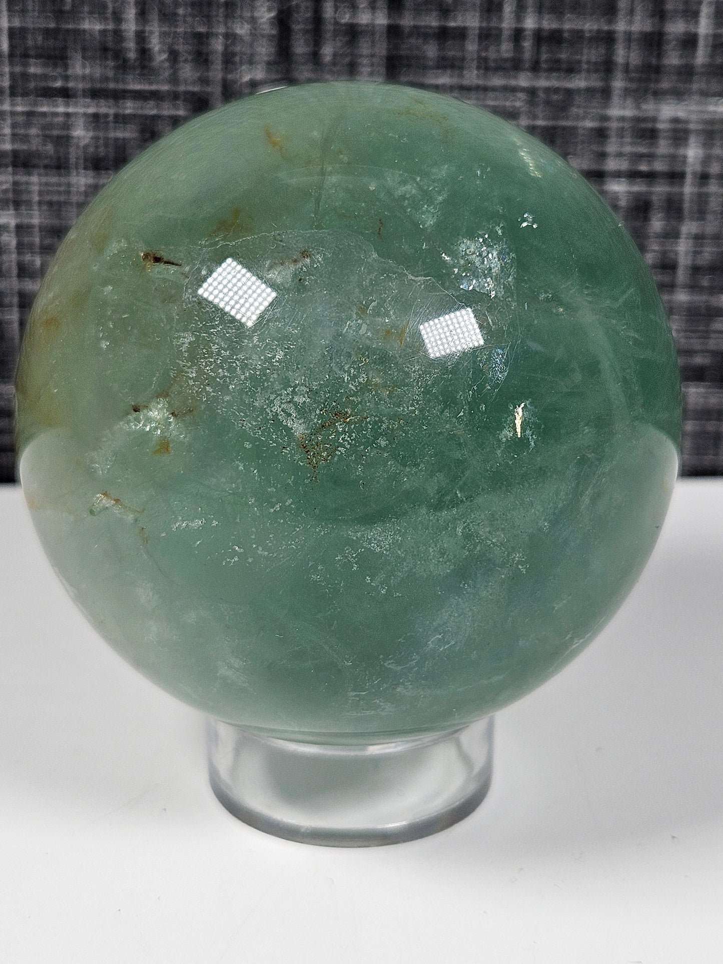 Groene vederfluoriet bol 522 gram