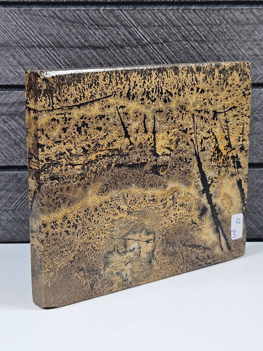 Landschapsjaspis slab 418 gram