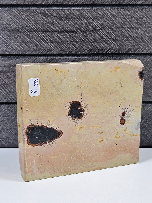 Landschapsjaspis slab 362 gram