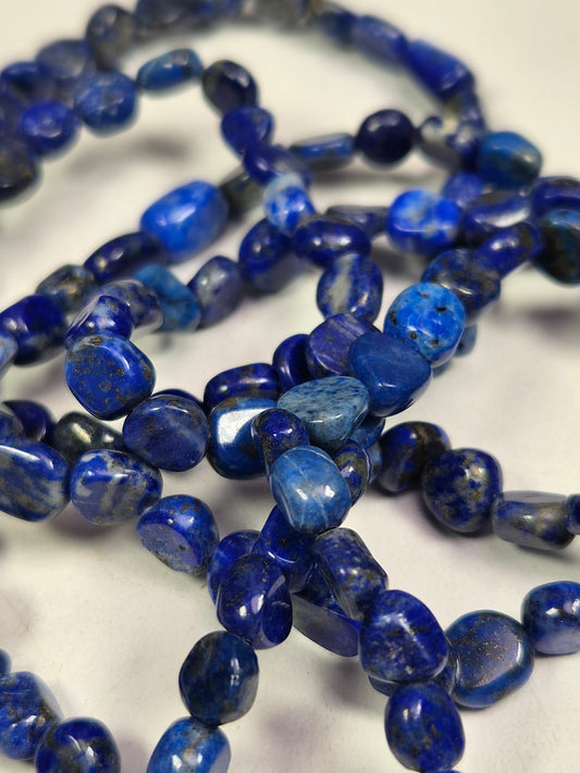 Lapis Lazuli trommelsteen armband 6mm